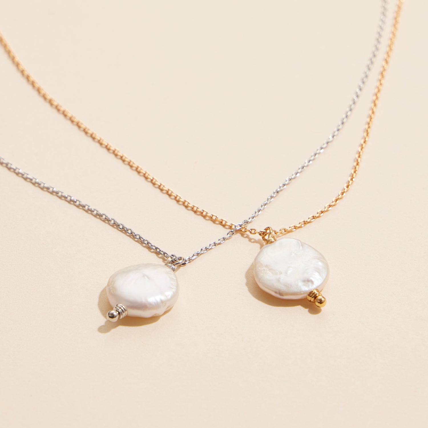 Refined Baroque Pearl Pendant Necklace