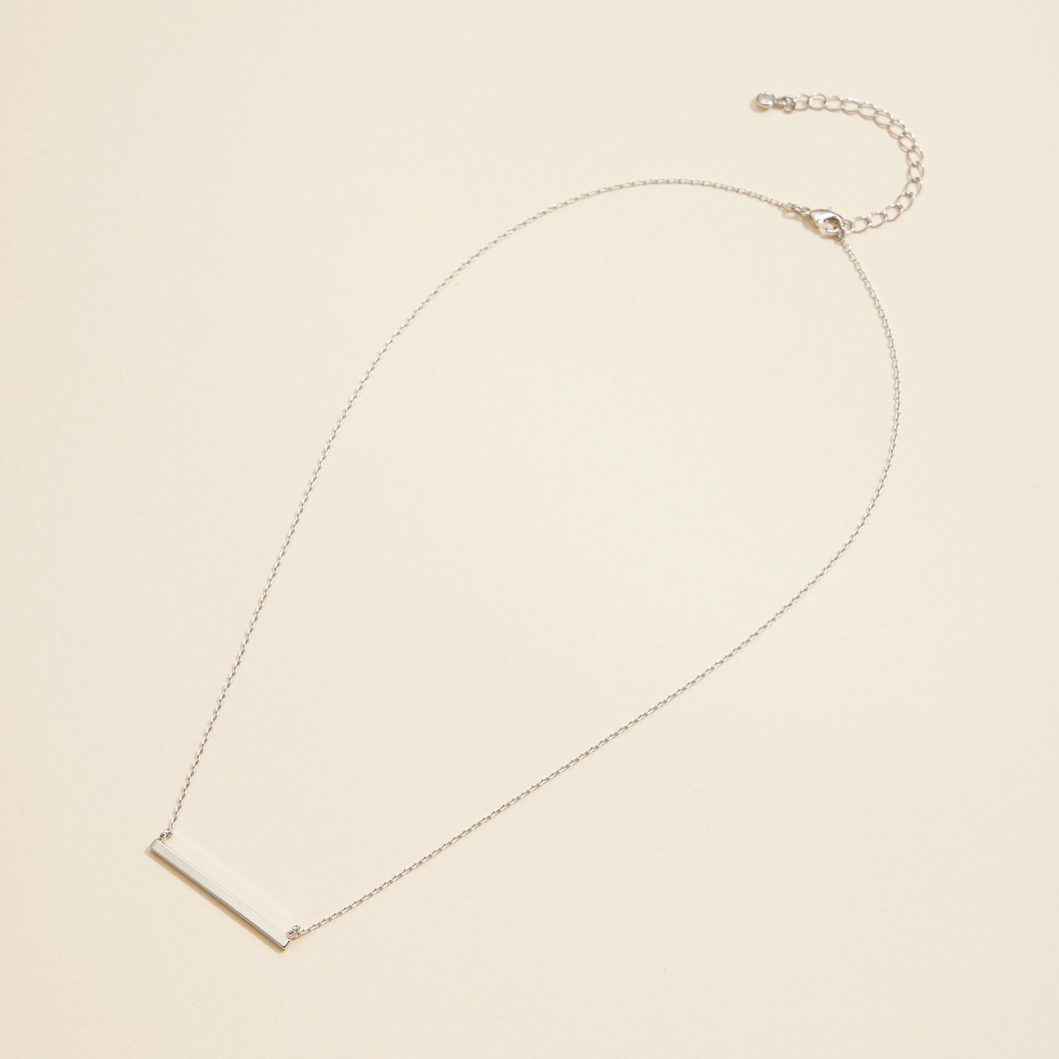 Gold-Dipped Bar Charm | Short Necklace