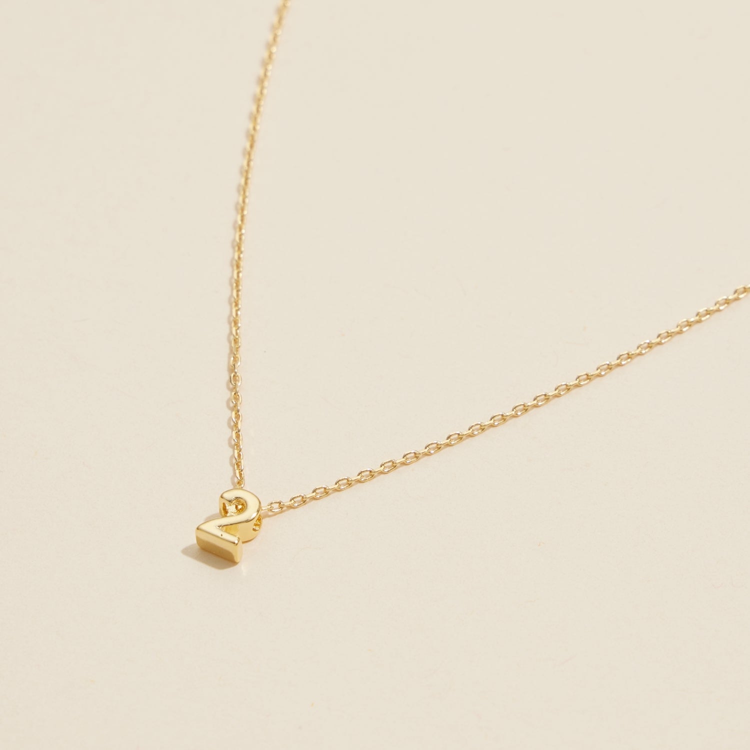 Minimalist Numbers Gold-Dipped | Short Necklace