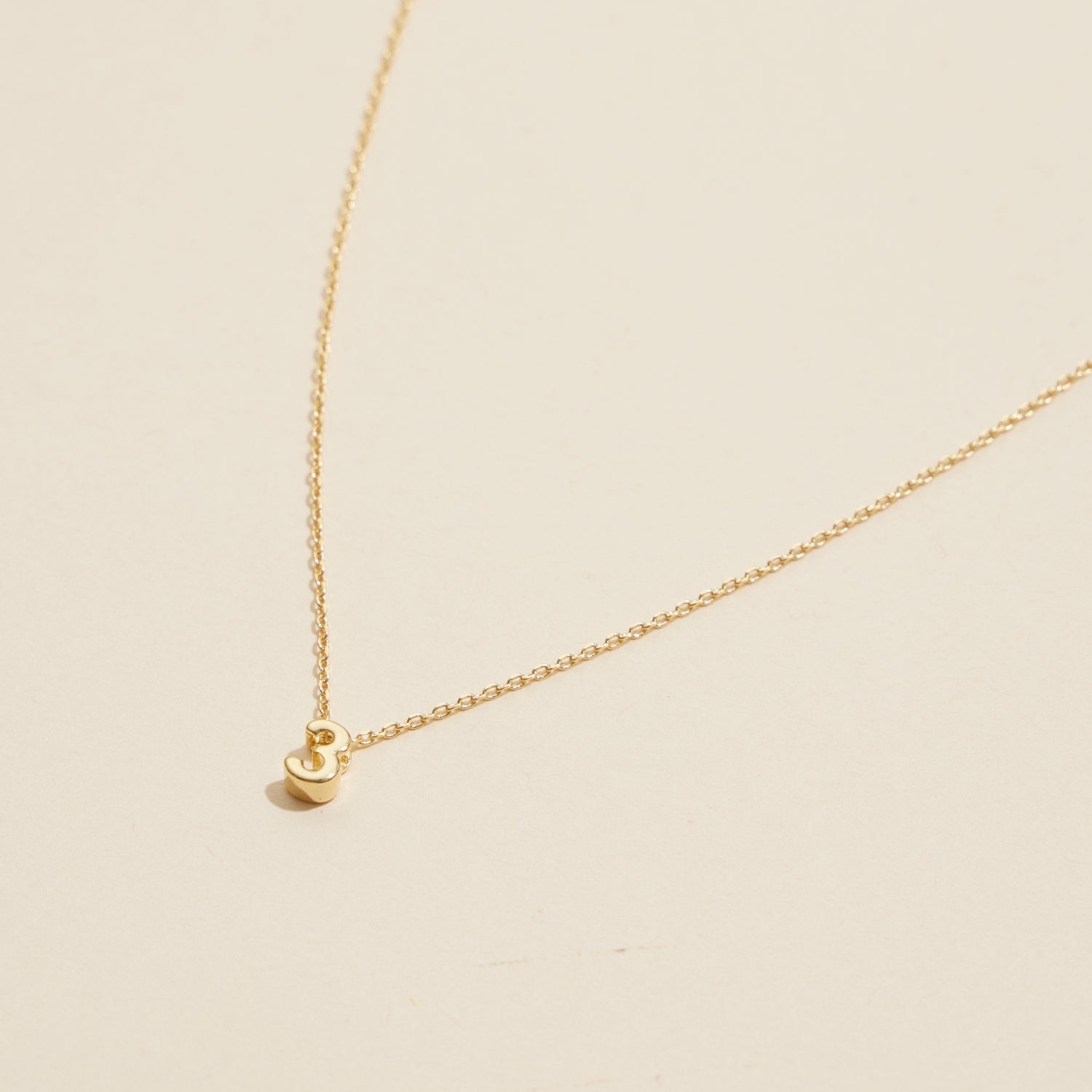 Minimalist Numbers Gold-Dipped | Short Necklace