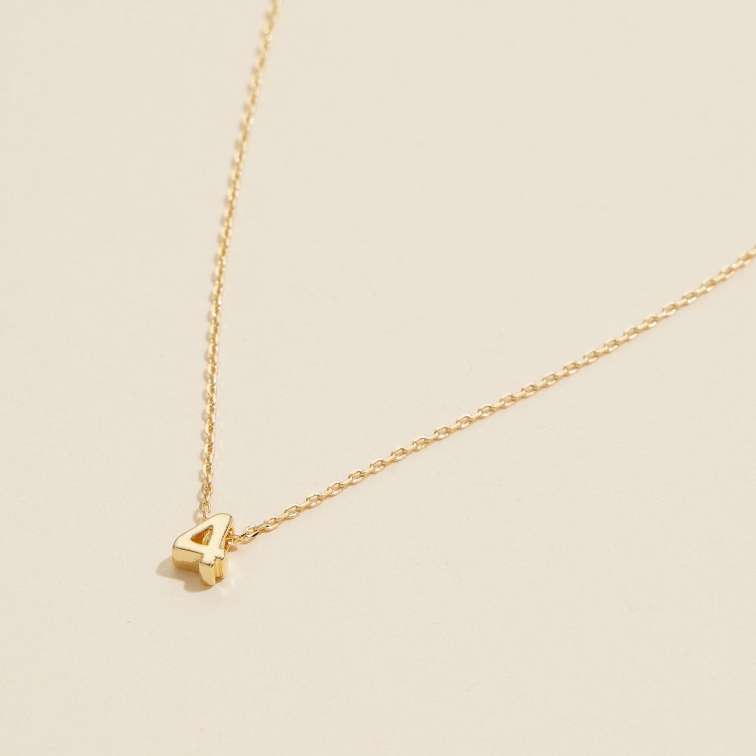 Minimalist Numbers Gold-Dipped | Short Necklace