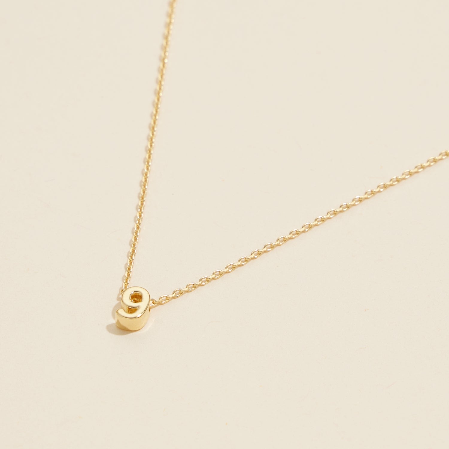 Minimalist Numbers Gold-Dipped | Short Necklace