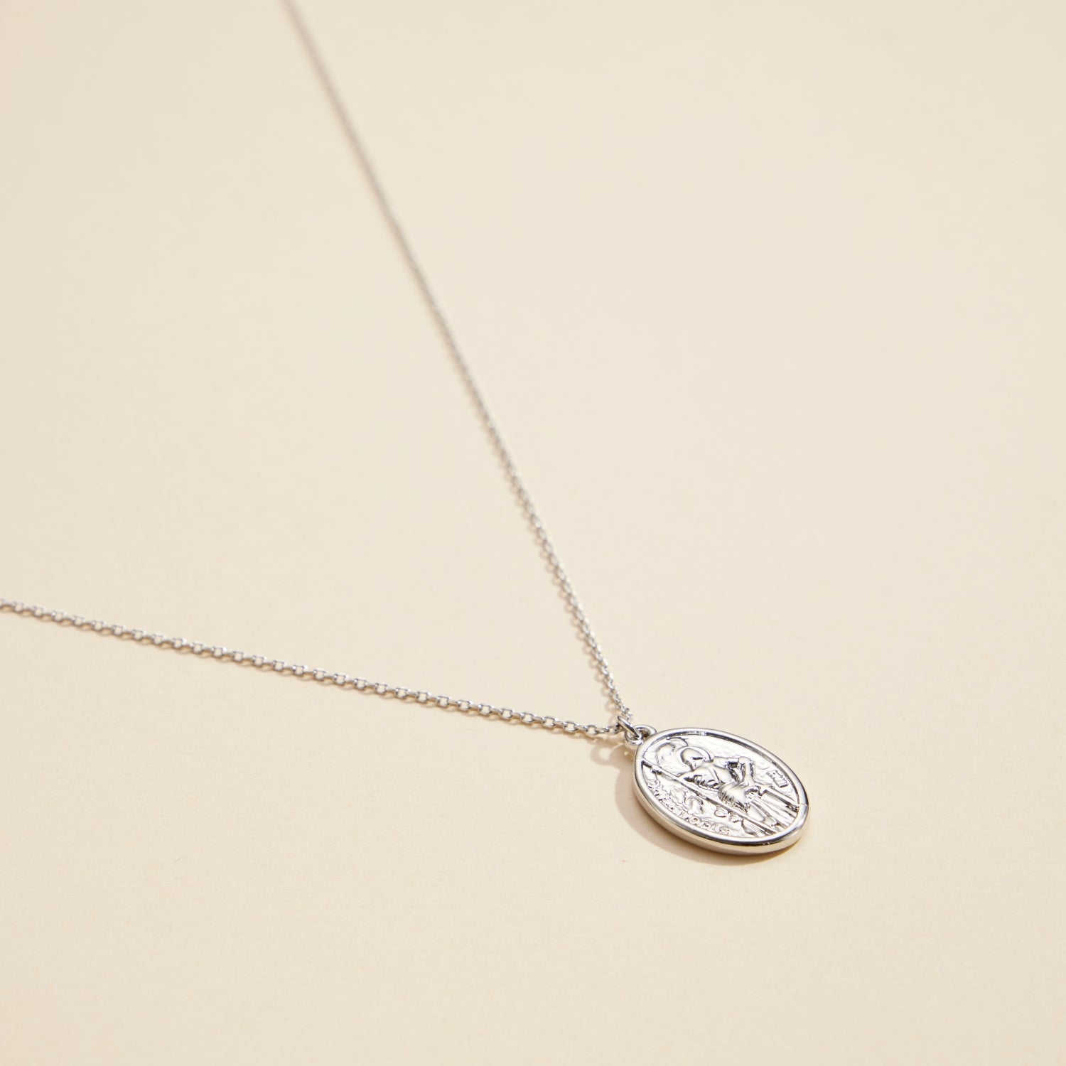 Gold-Dipped Coin Charm Minimal | Short Necklace