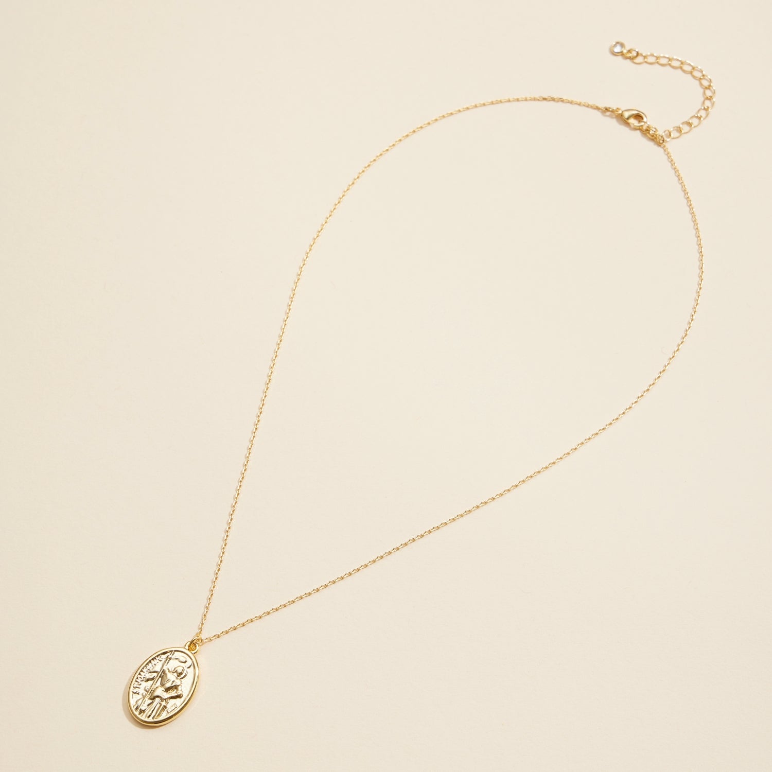 Gold-Dipped Coin Charm Minimal | Short Necklace
