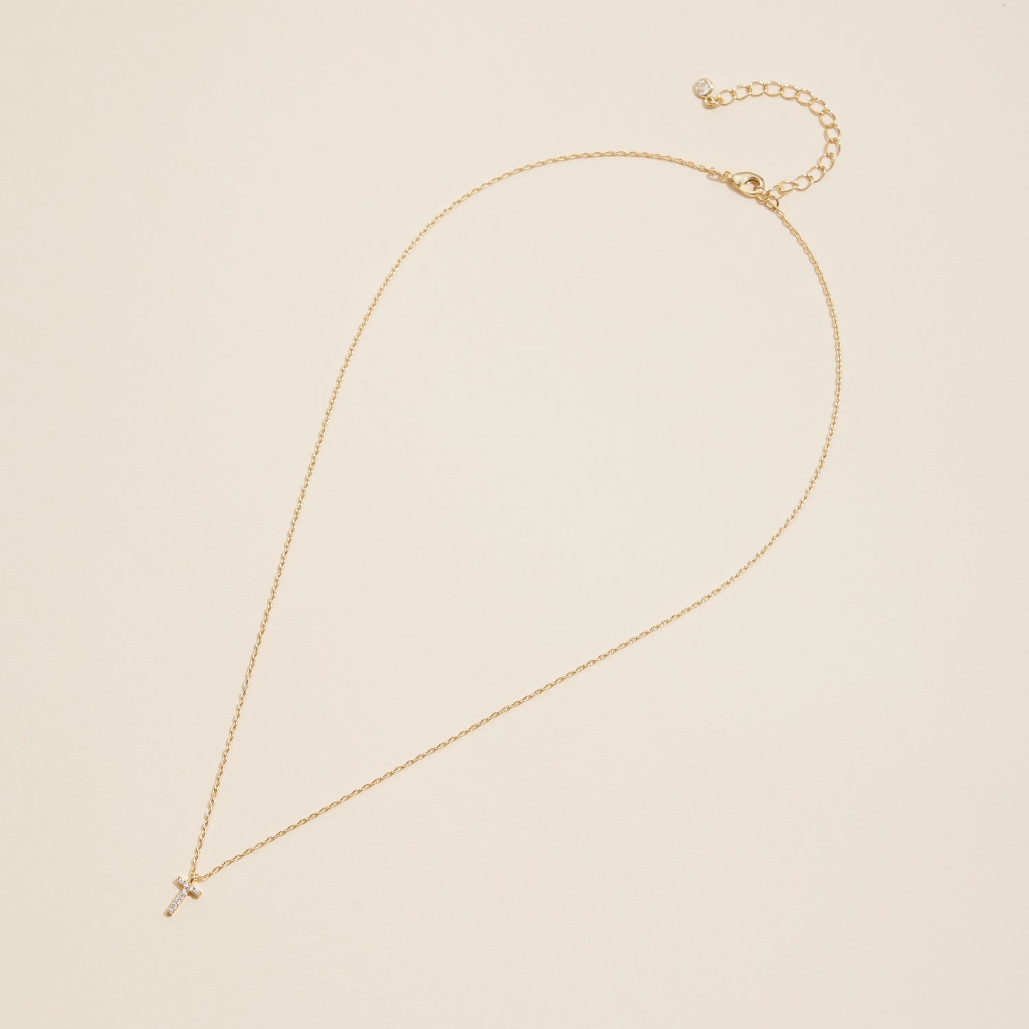 12 Gold-Plated Initial Necklaces with Cubic Zirconia Detailing