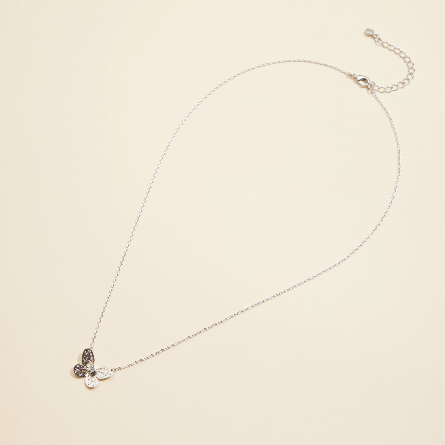 Gold-Dipped Butterfly Charm Simple | Short Necklace