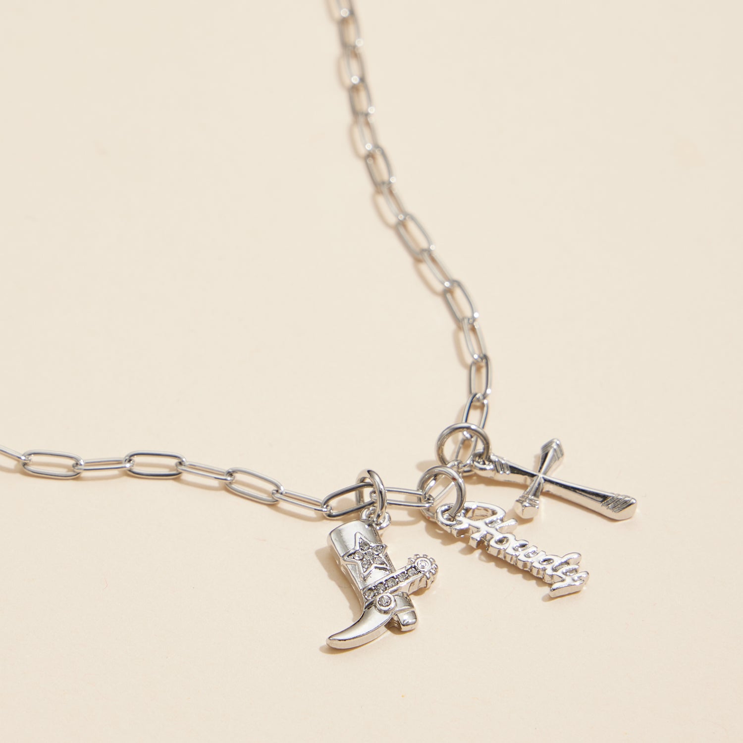 Multi Charm Set Basic Gold Dipped Necklace