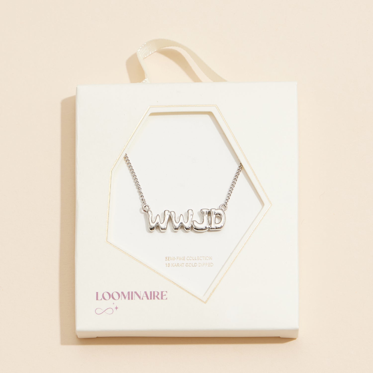 Elegant and Timeless WWJD 18K Gold Necklace