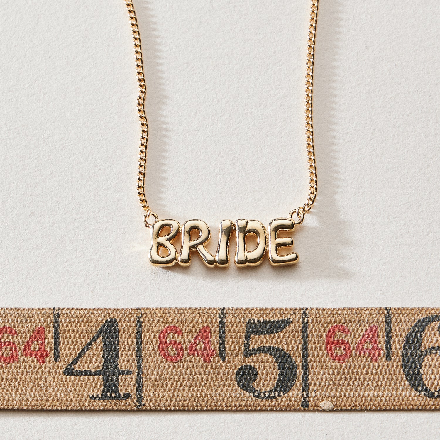 BRIDE 18K Gold-Dipped Necklace | Elegant Bridal Jewelry