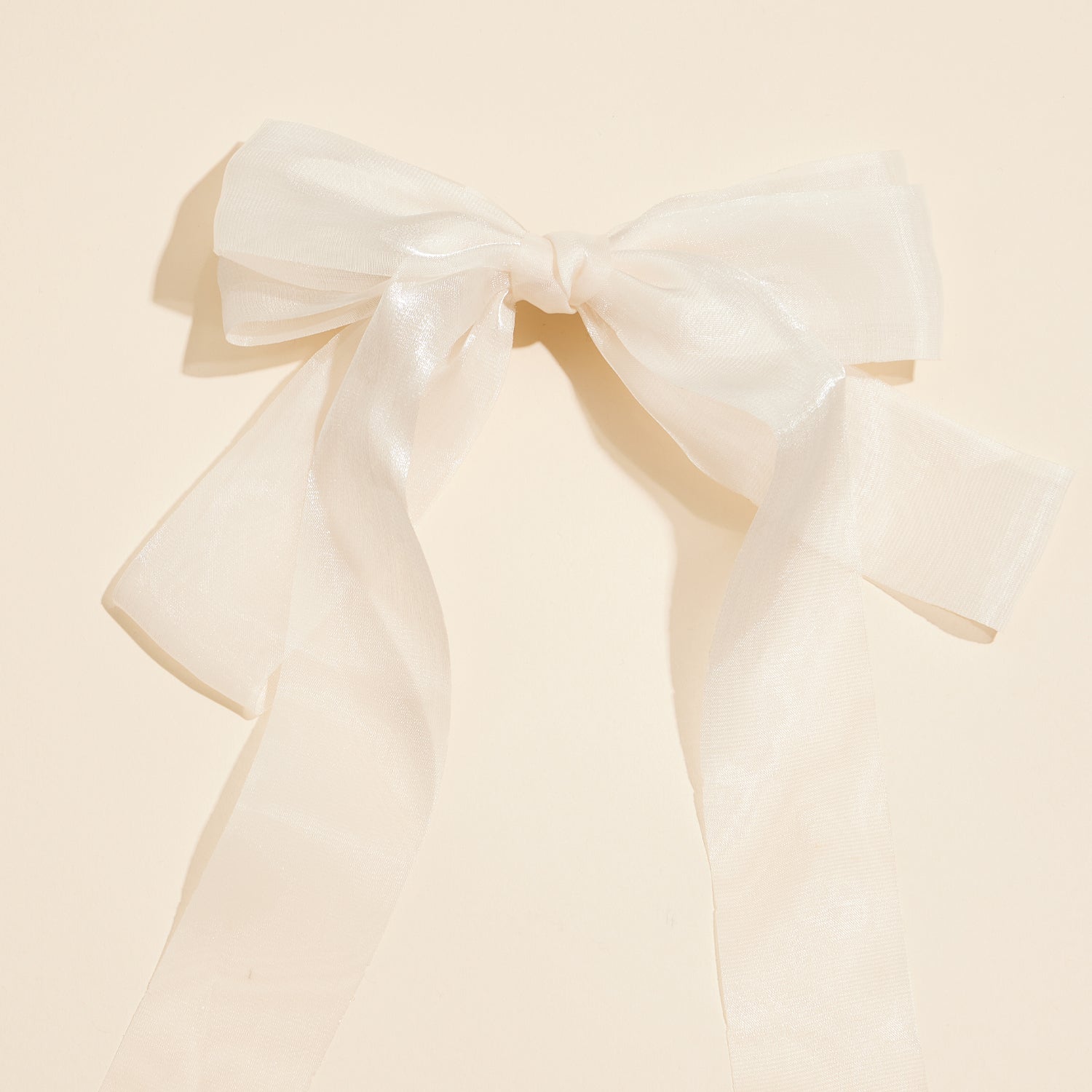Translucent Ribbon Bow Hair Clip
