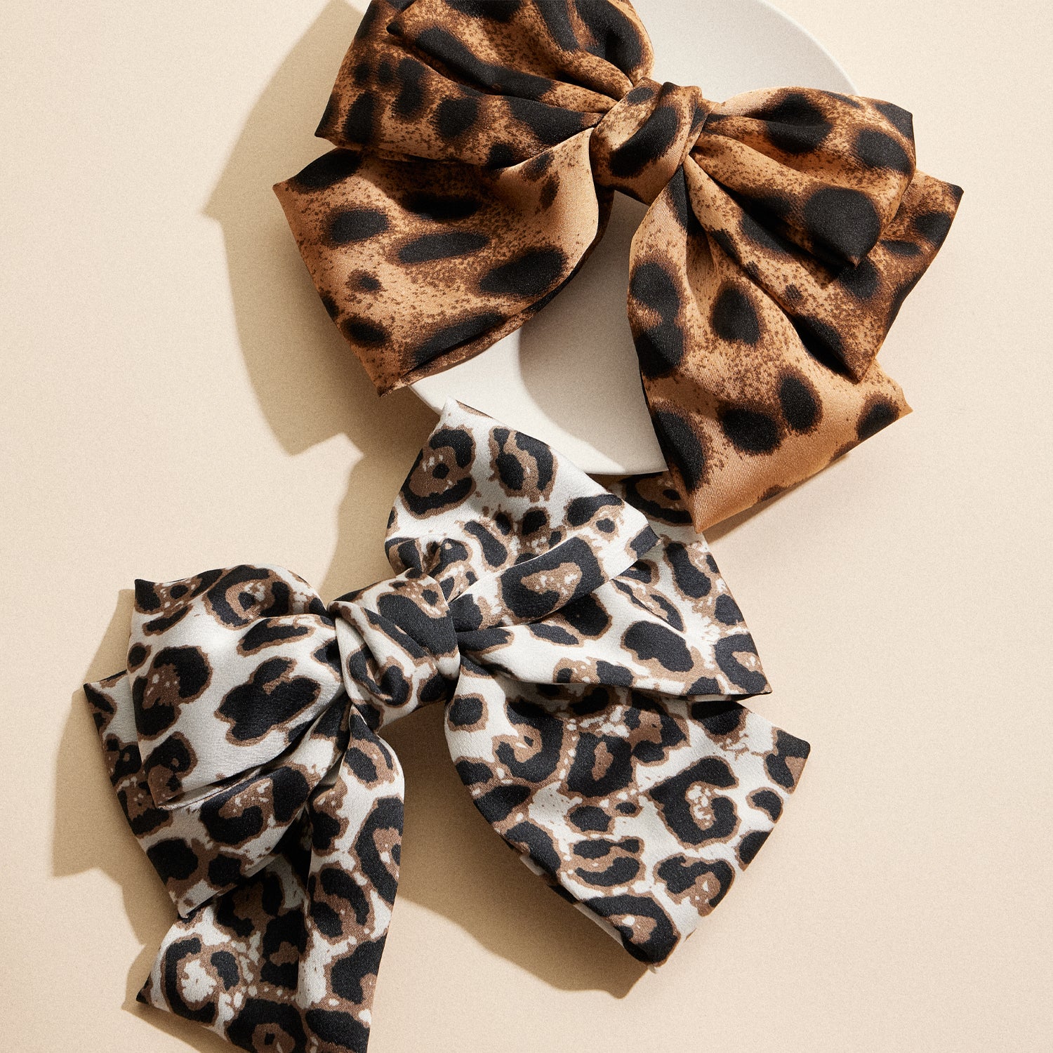 Wild Leopard Pattern Bow Hair Clip