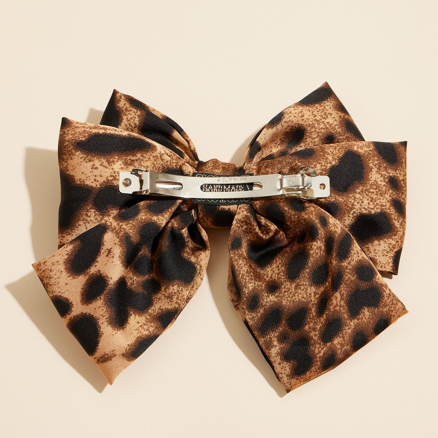 Wild Leopard Pattern Bow Hair Clip