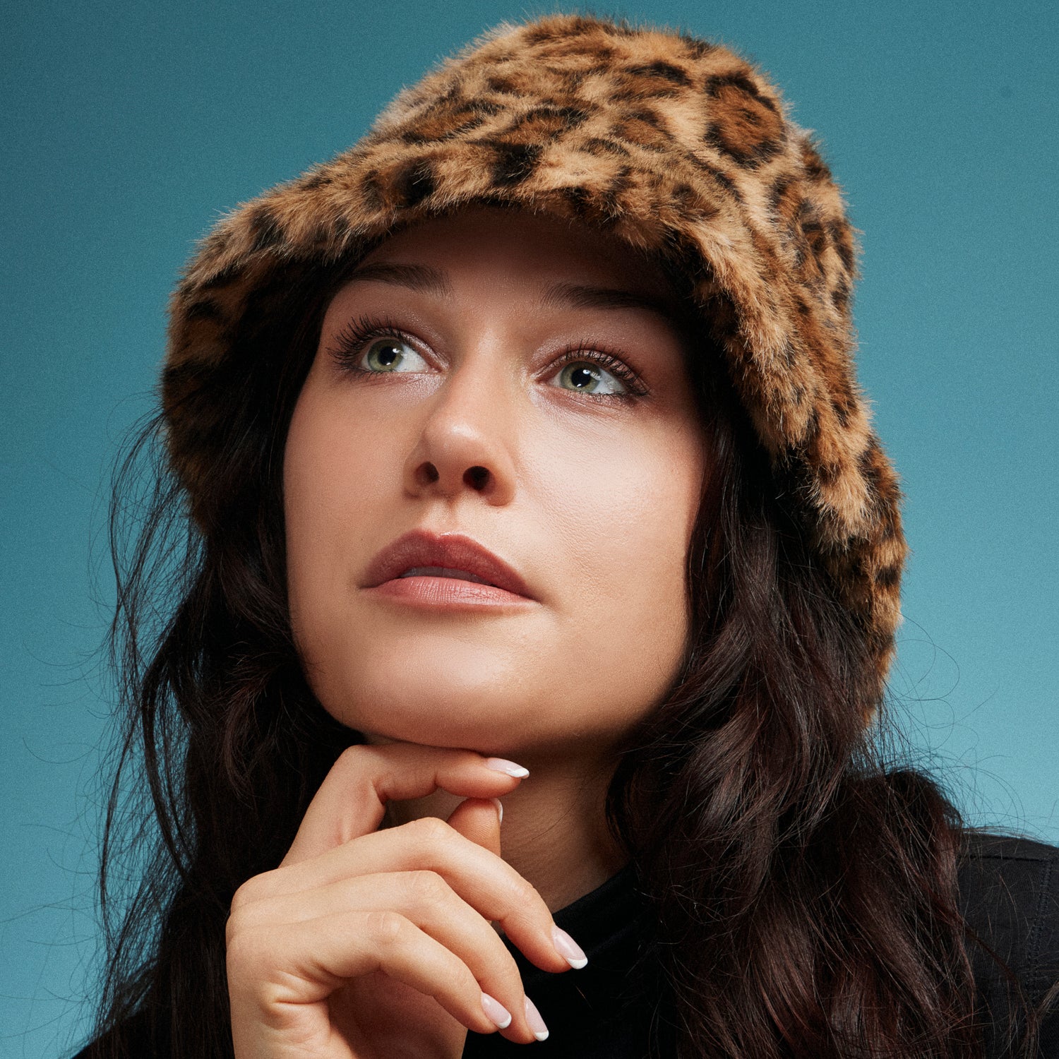 Leopard Faux Fur Bucket Hat – Cozy Winter Fuzzy Hat
