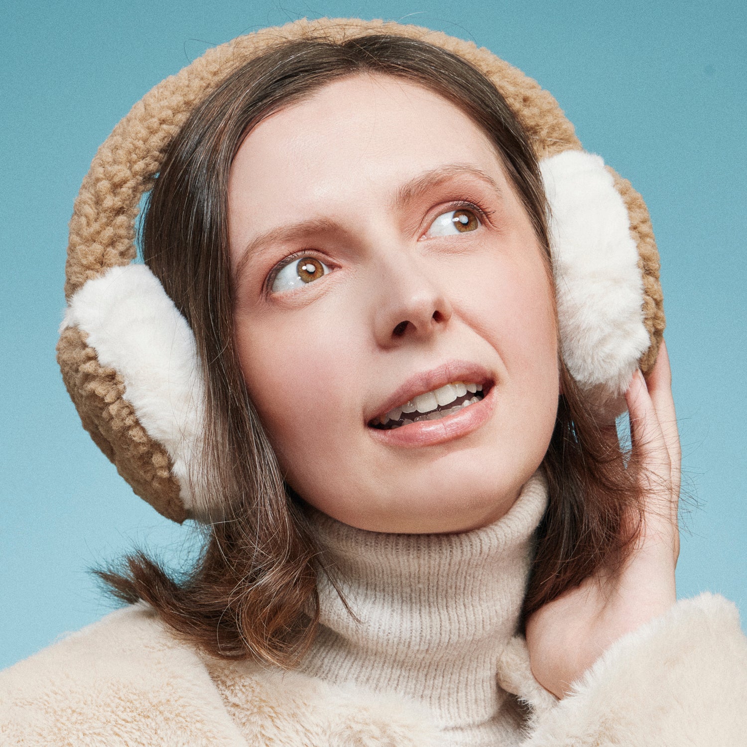 Faux Fur Sherpa Earmuffs for Cozy Winter