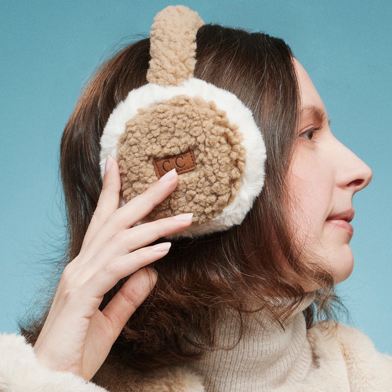 Faux Fur Sherpa Earmuffs for Cozy Winter