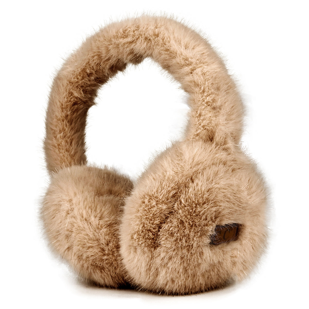 Glitter Faux Fur Earmuffs for Women | Soft Winter Ear Warmers