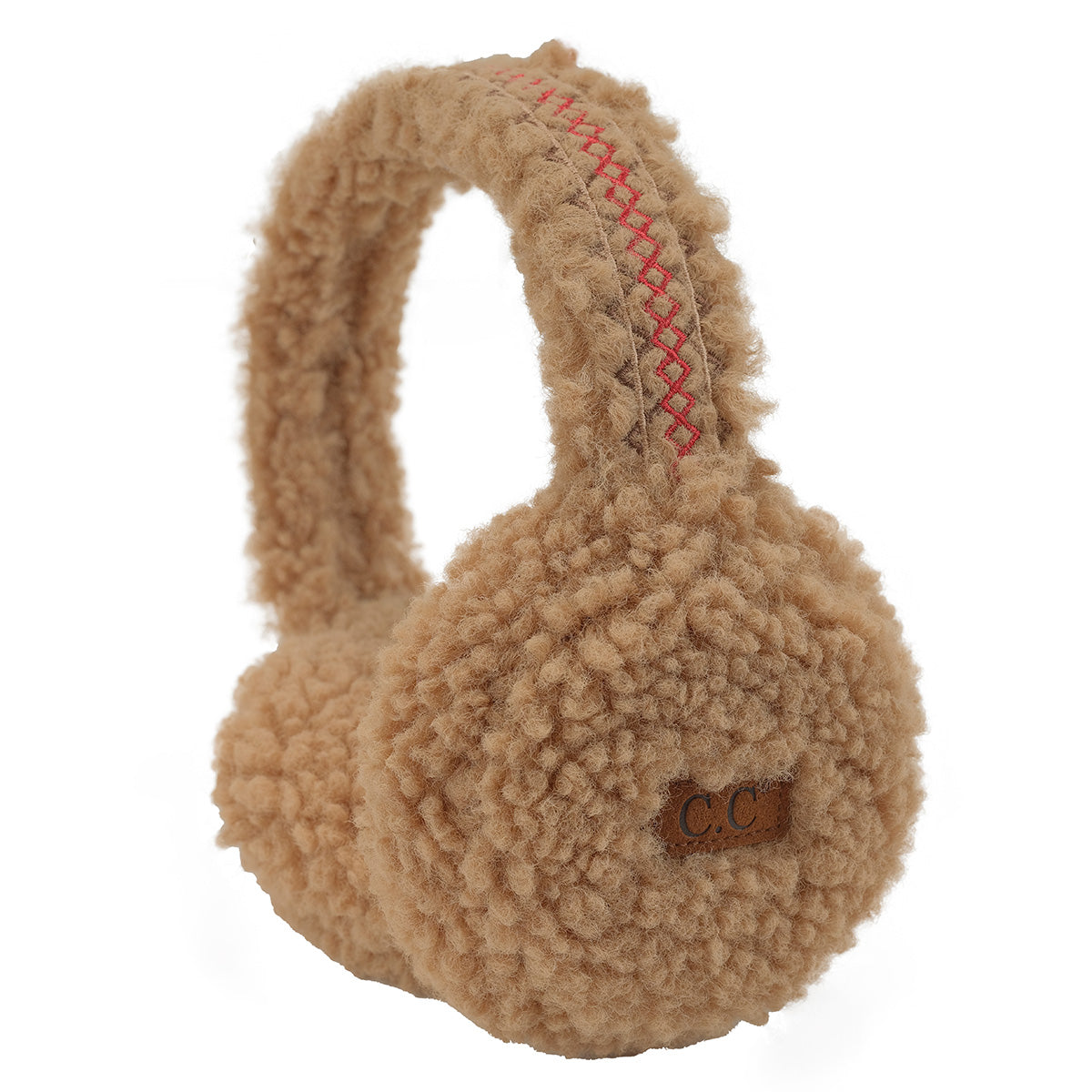 Sherpa Embroidered Fleece Earmuffs – Ultra-Soft Winter Ear Warmers
