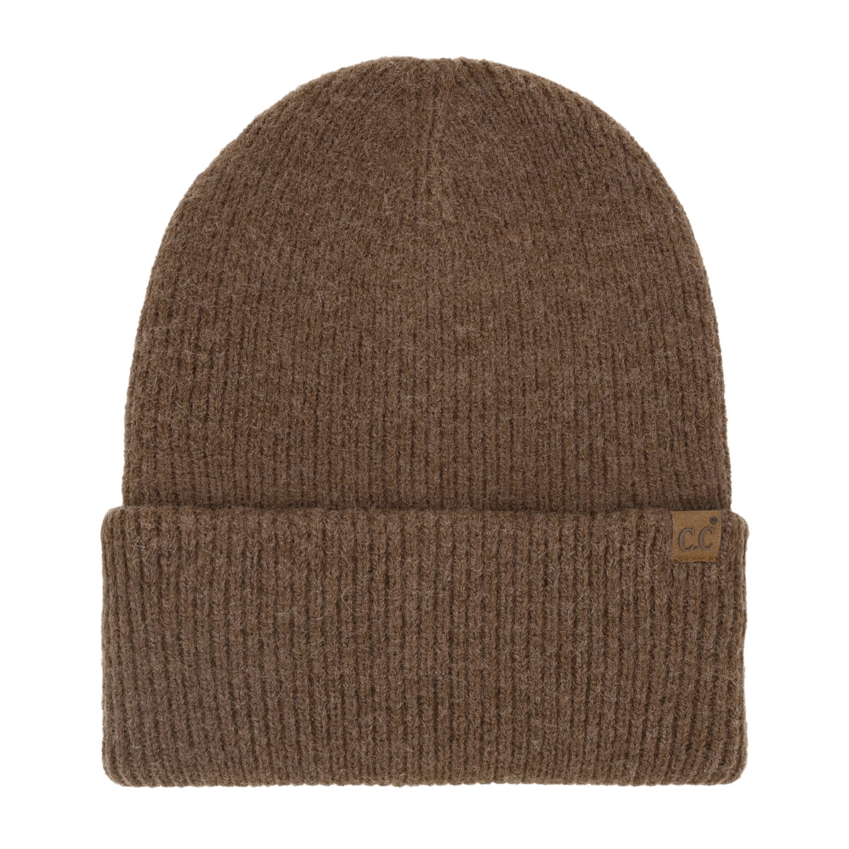Soft Ribbed Knit Beanie with Long Foldover Cuff for Cozy Style