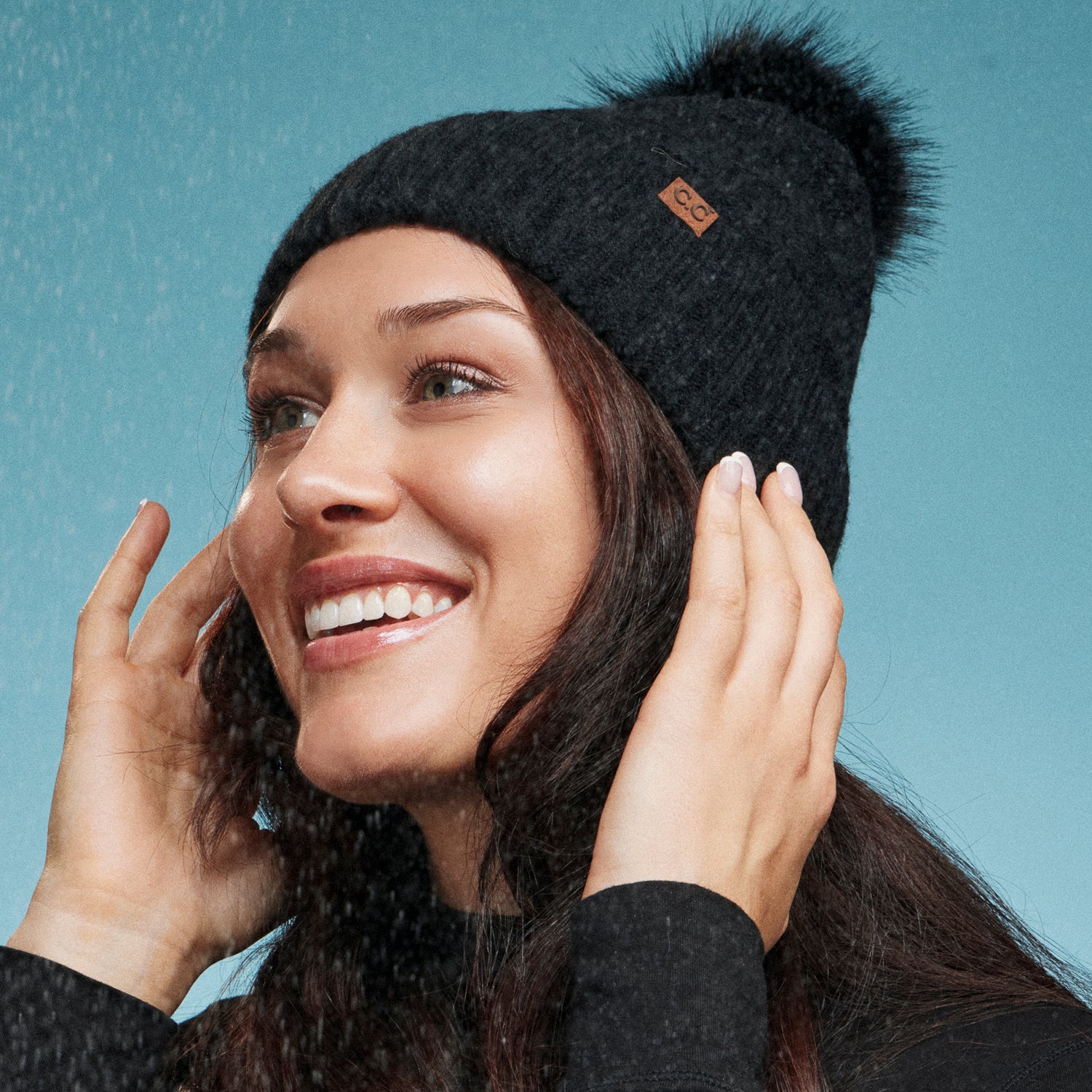 Soft Ribbed Knit Beanie with Long Foldover Cuff for Cozy Style