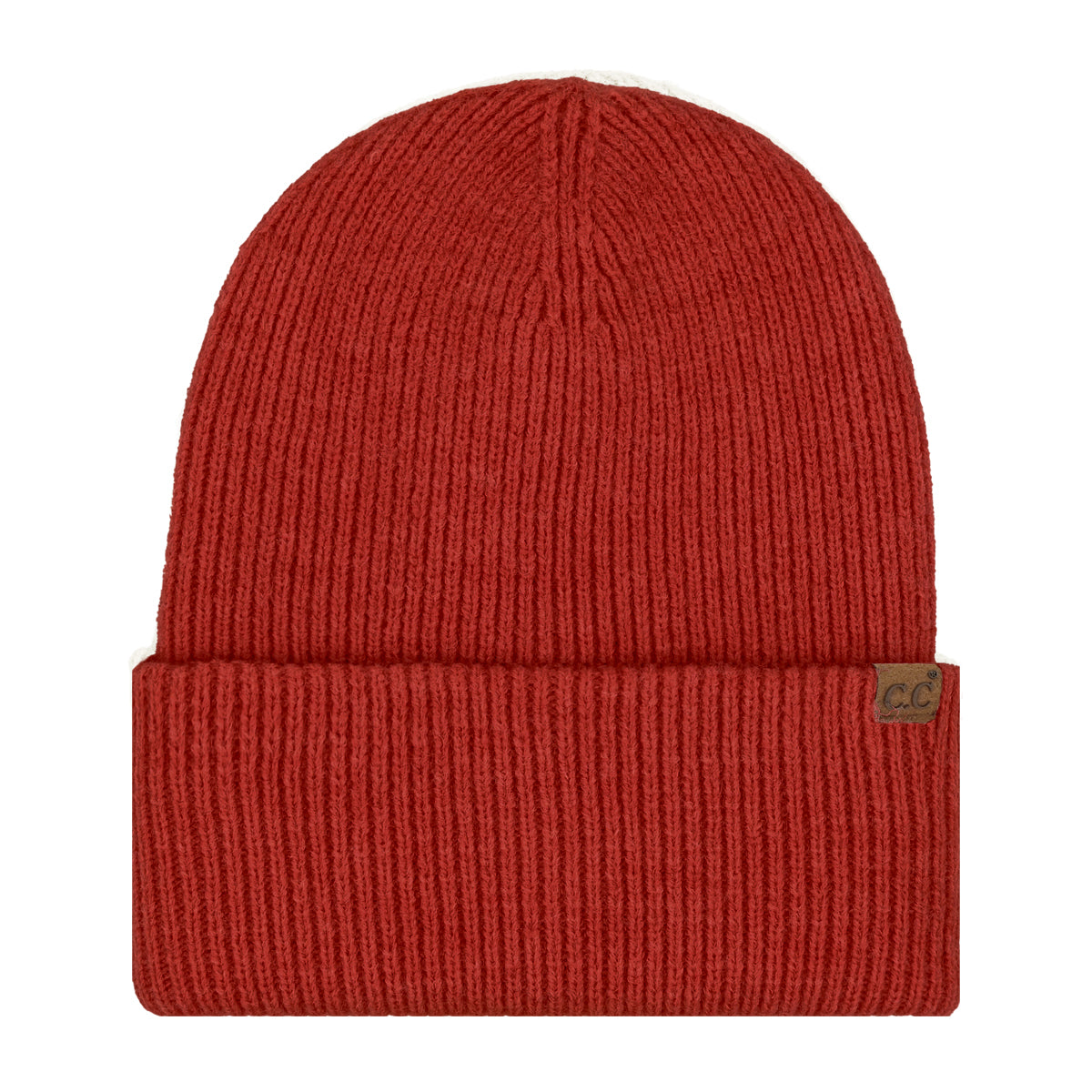 Soft Ribbed Knit Beanie with Long Foldover Cuff for Cozy Style