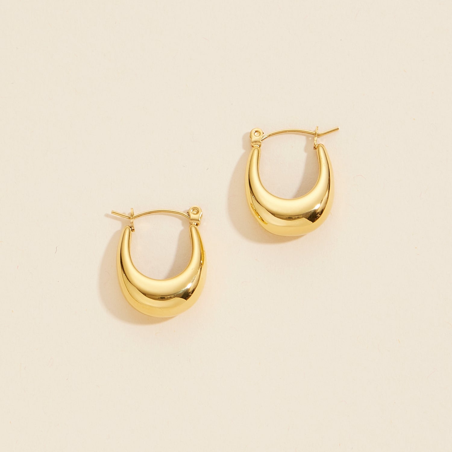 Elegant Gold Dip | Stainless Steel Timeless Hoop Earrings