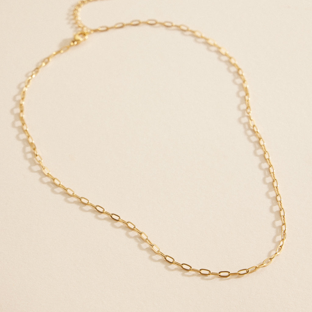 Chain Link Stainless Steel Short Necklace