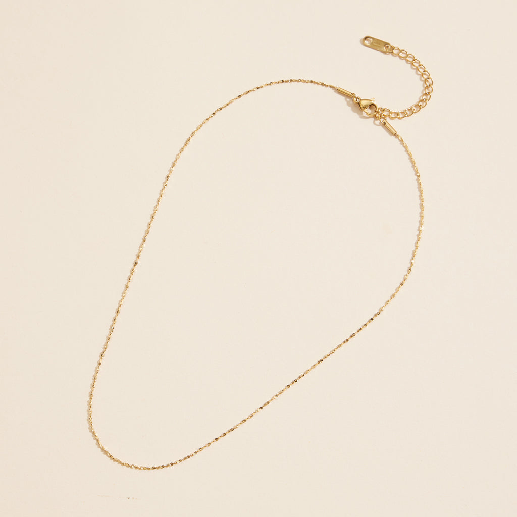 18K Gold-Dipped Stainless Steel Short Necklace