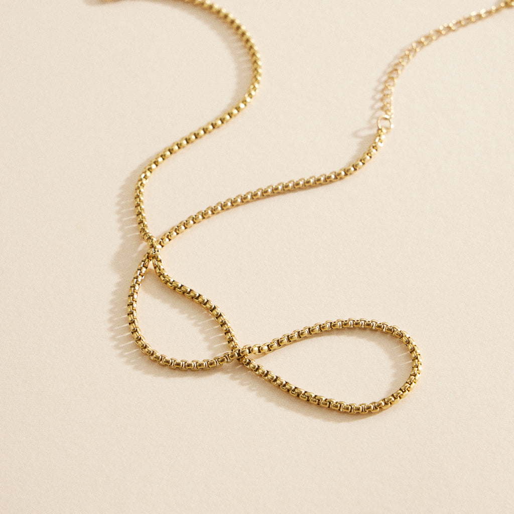18K Gold-Dipped Venetian Link Stainless Steel Necklace