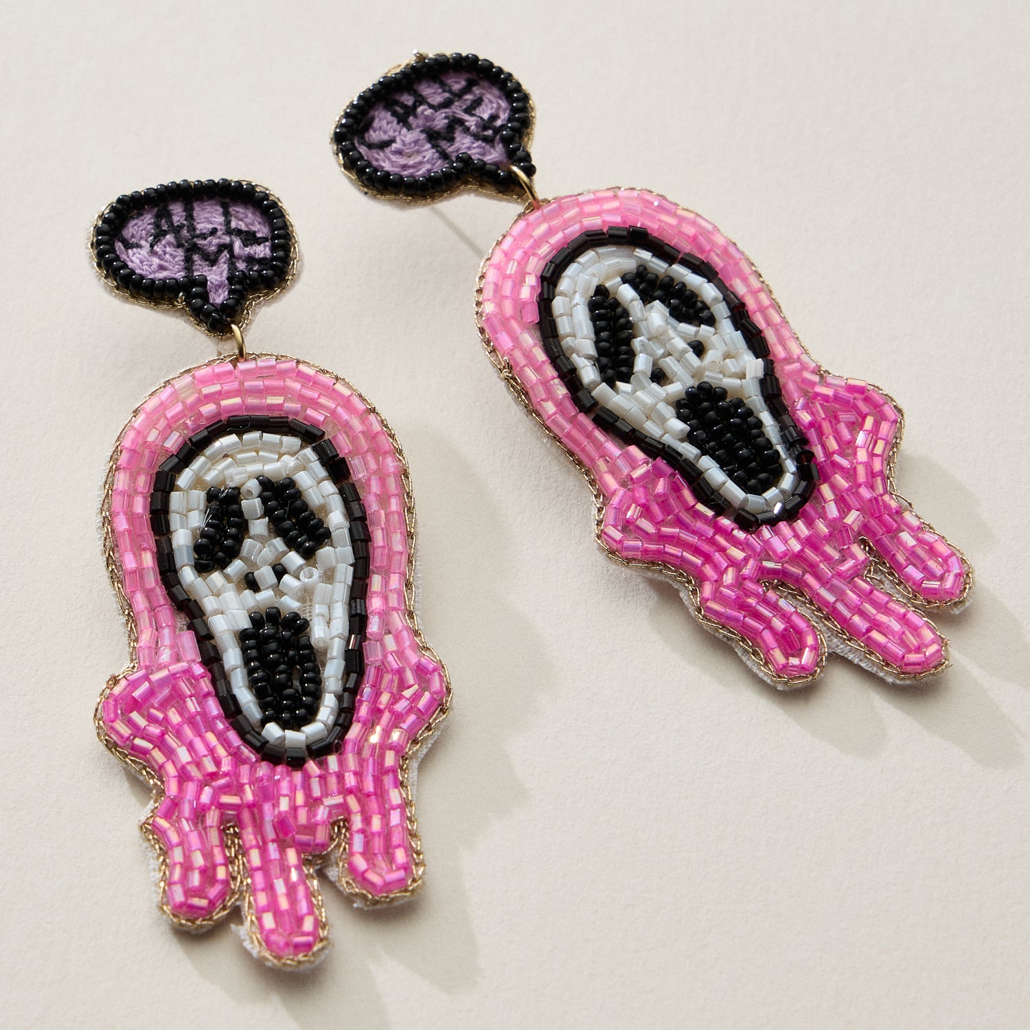 ghost faces earrings