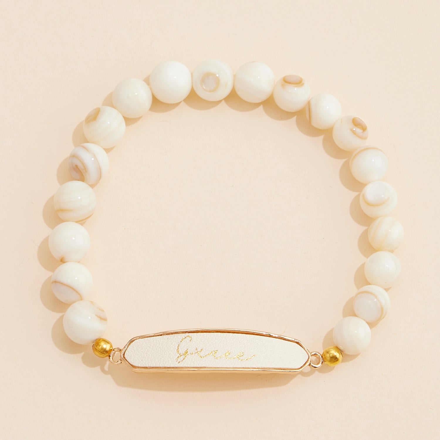 Grace Natural Stone Beaded Bracelet - Frem