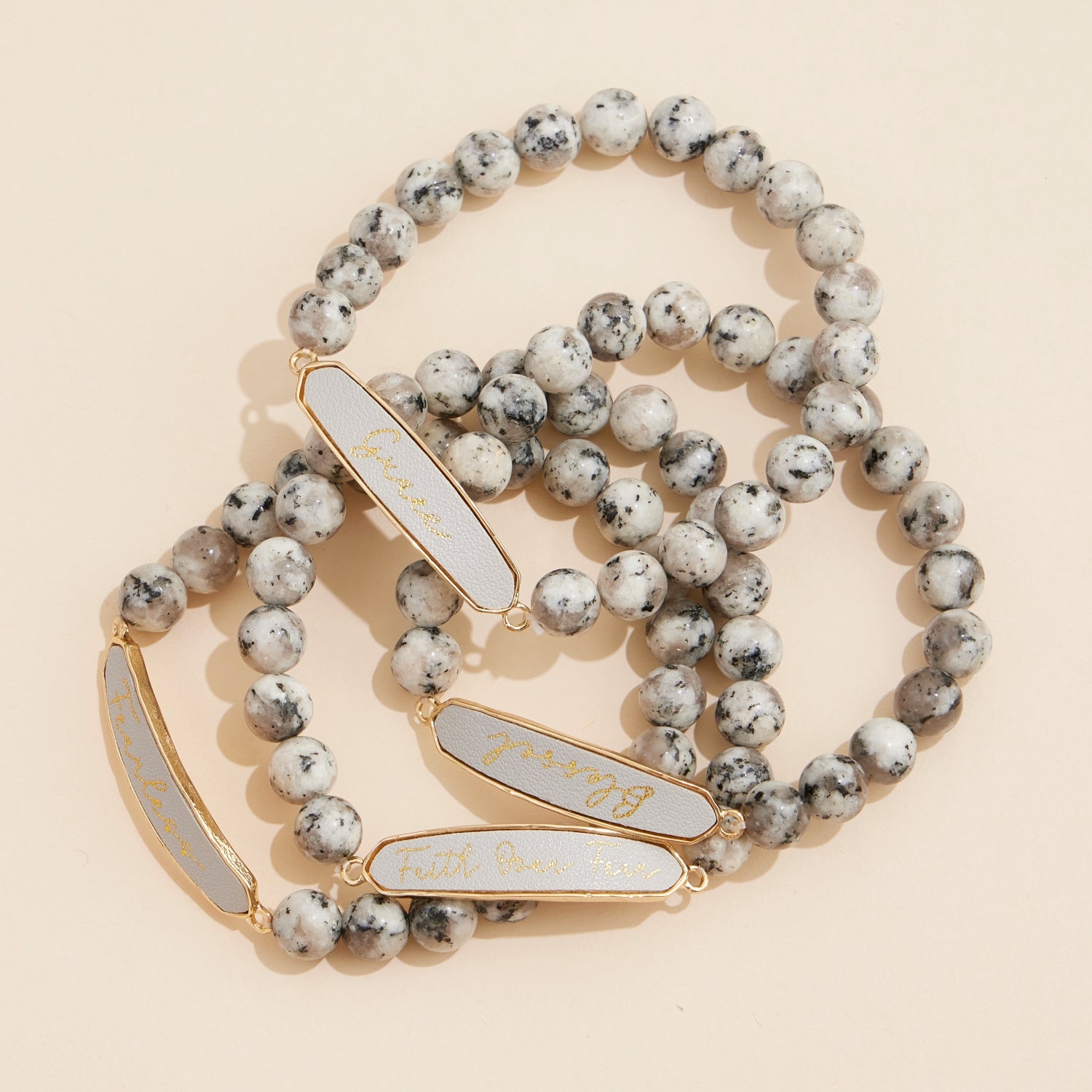 Fearless Natural Stone Beaded Bracelet - Frem