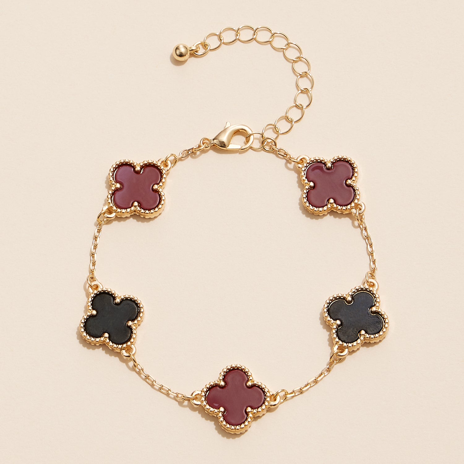 Color Pop Enamel Clover Bracelet – Game Day Collection - Frem