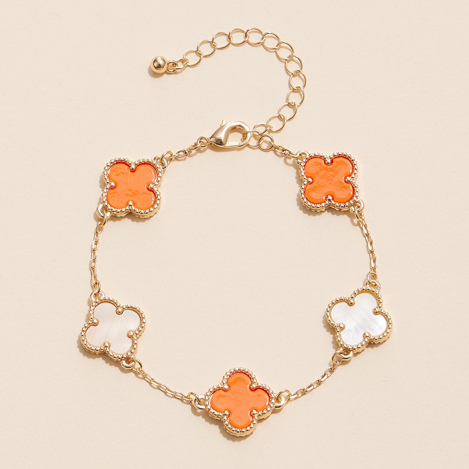 Color Pop Enamel Clover Bracelet – Game Day Collection - Frem