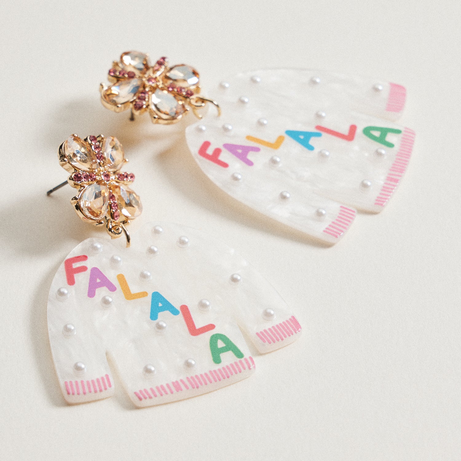 Christmas FALALA Ugly Christmas Sweater Earrings | Acrylic Dangles