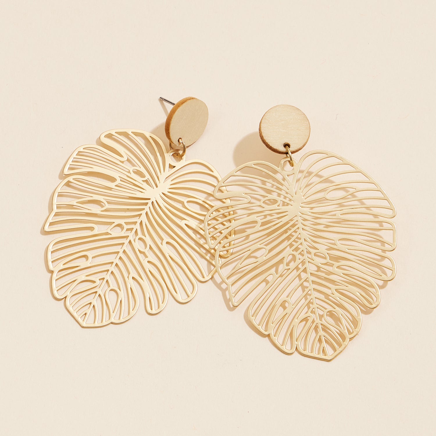 Nature-Inspired Elegant Leaf-Shaped | Gold and Silver Earrings