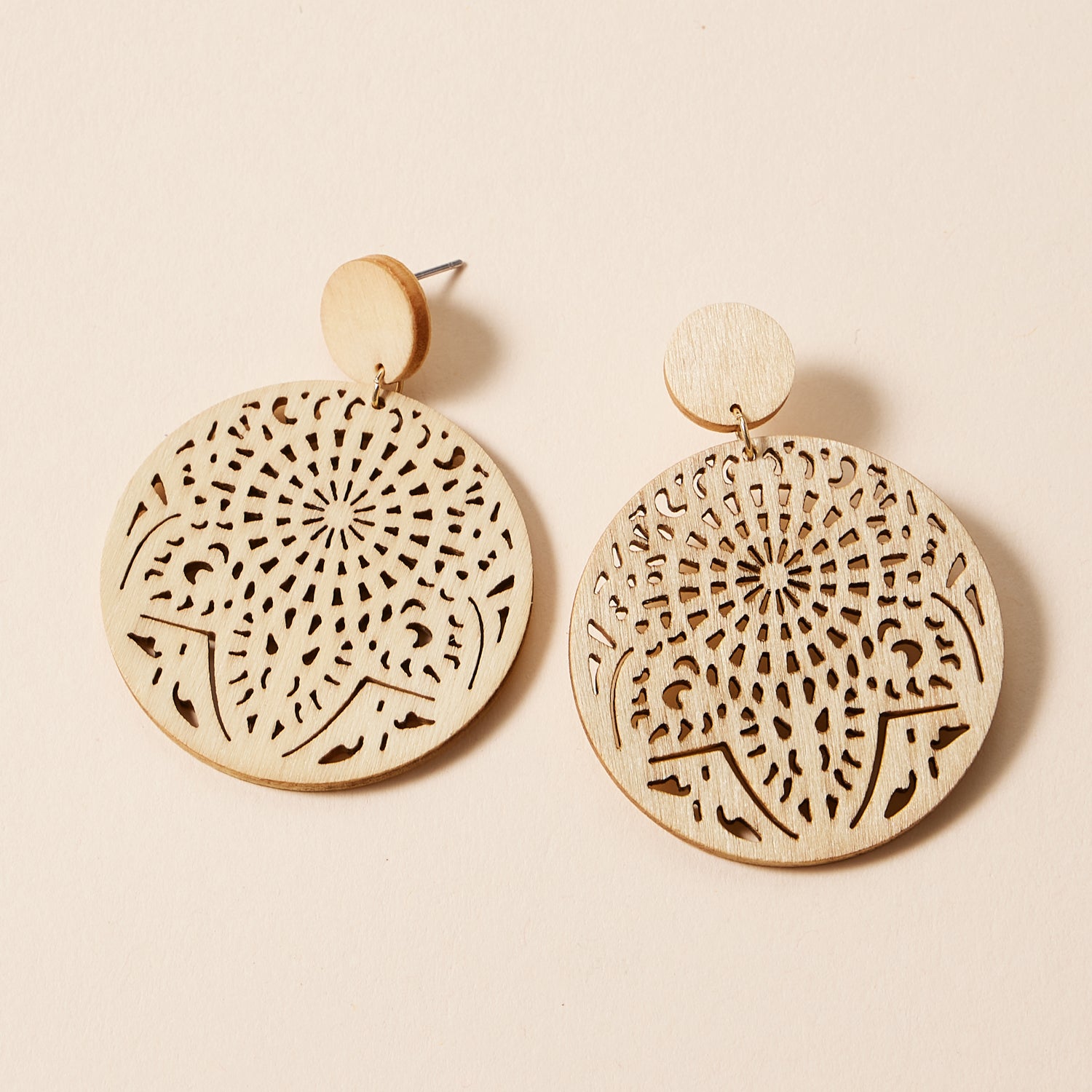 Artisan-Inspired Boho Filigree Round Earrings for Effortless Style - Frem