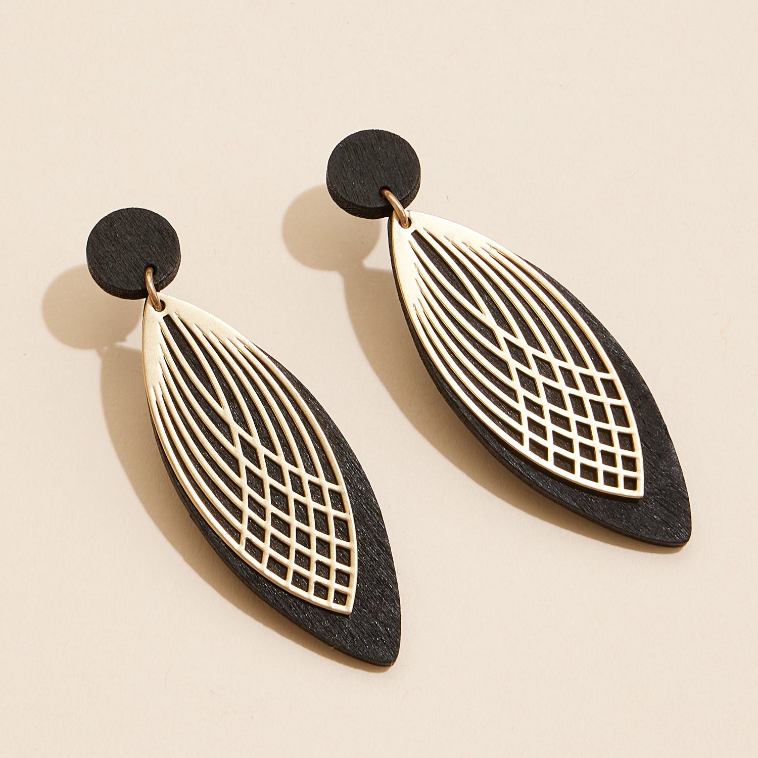 Modern Leaf-Shaped Filigree | Earrings – Artisan-Inspired Jewelry