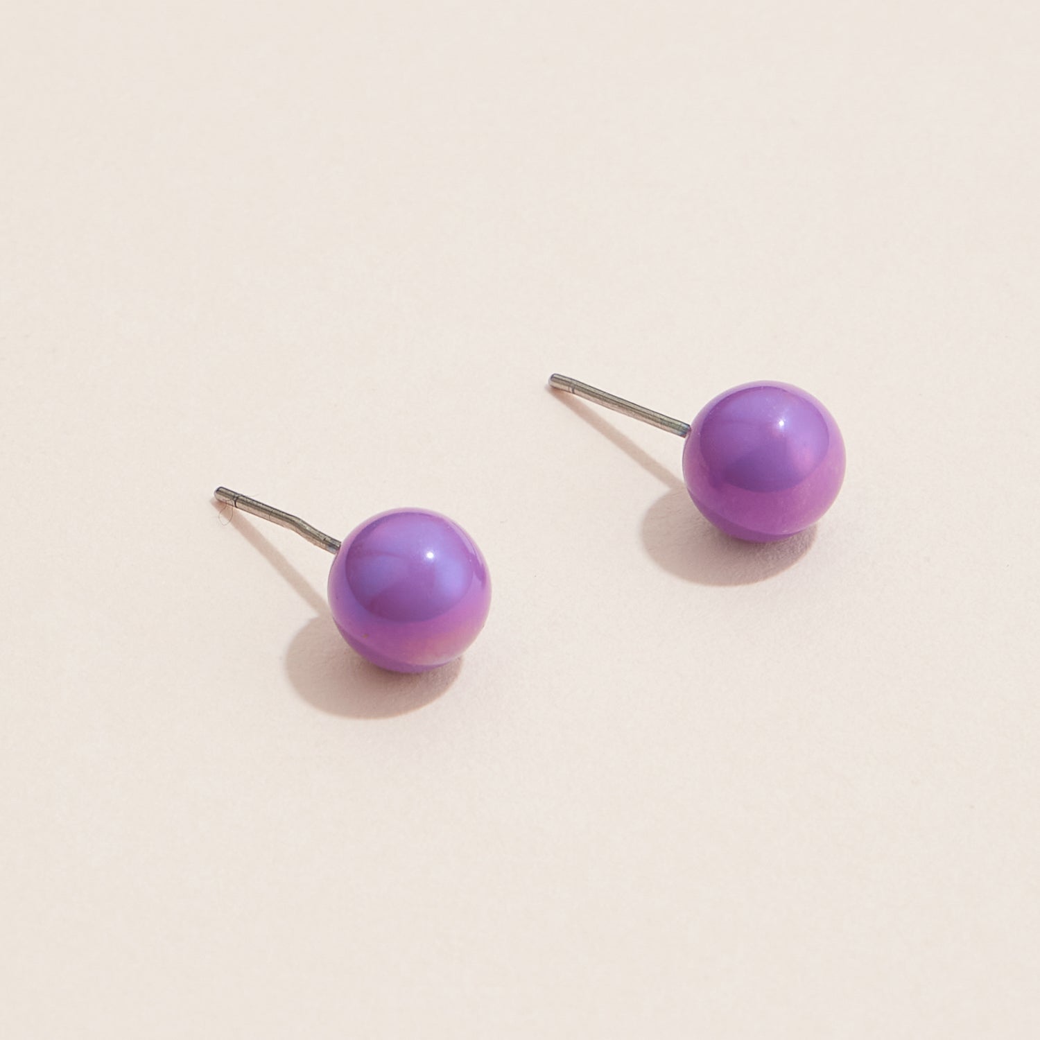 Colorful Round Stud Earrings Set for Everyday Elegance
