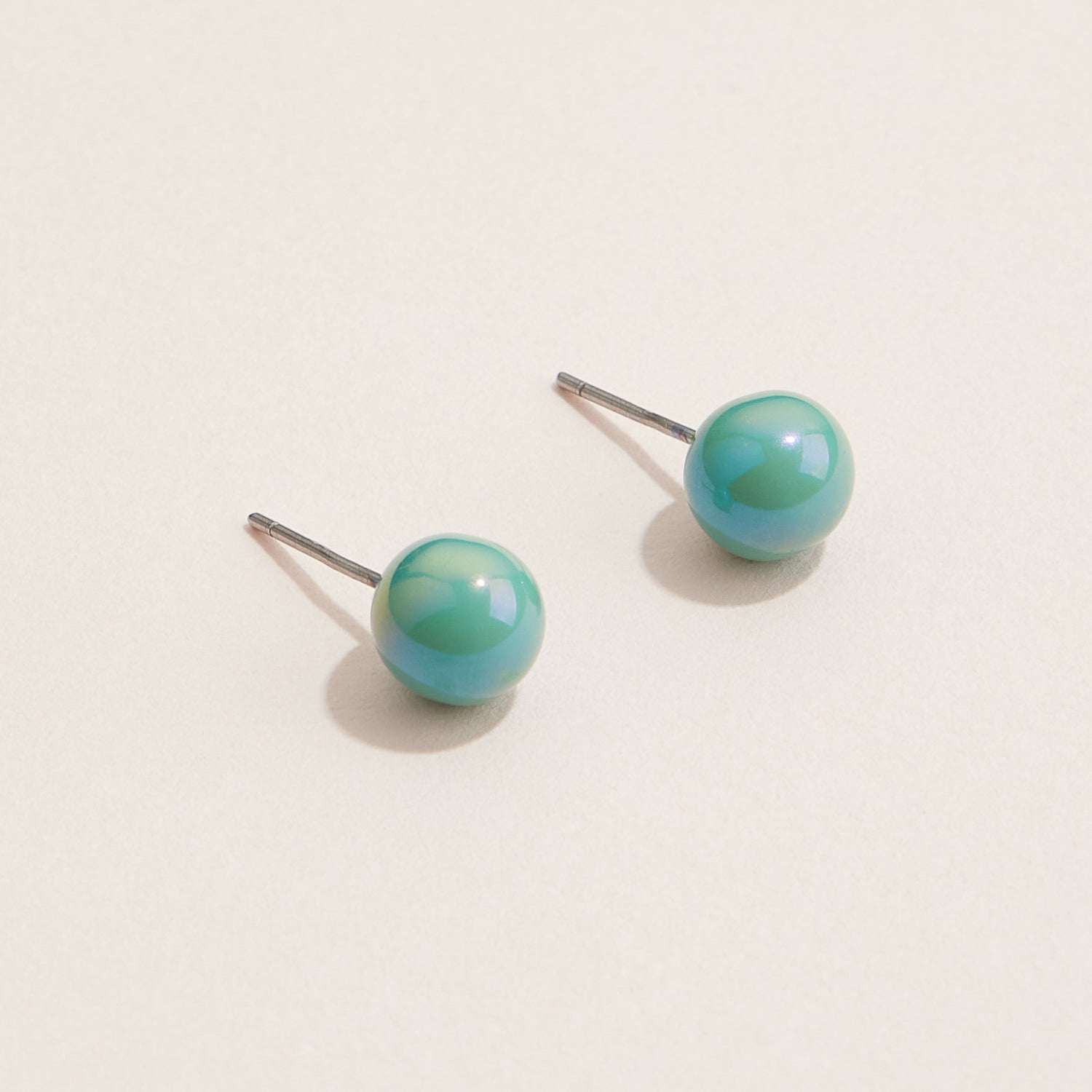 Colorful Round Stud Earrings Set for Everyday Elegance