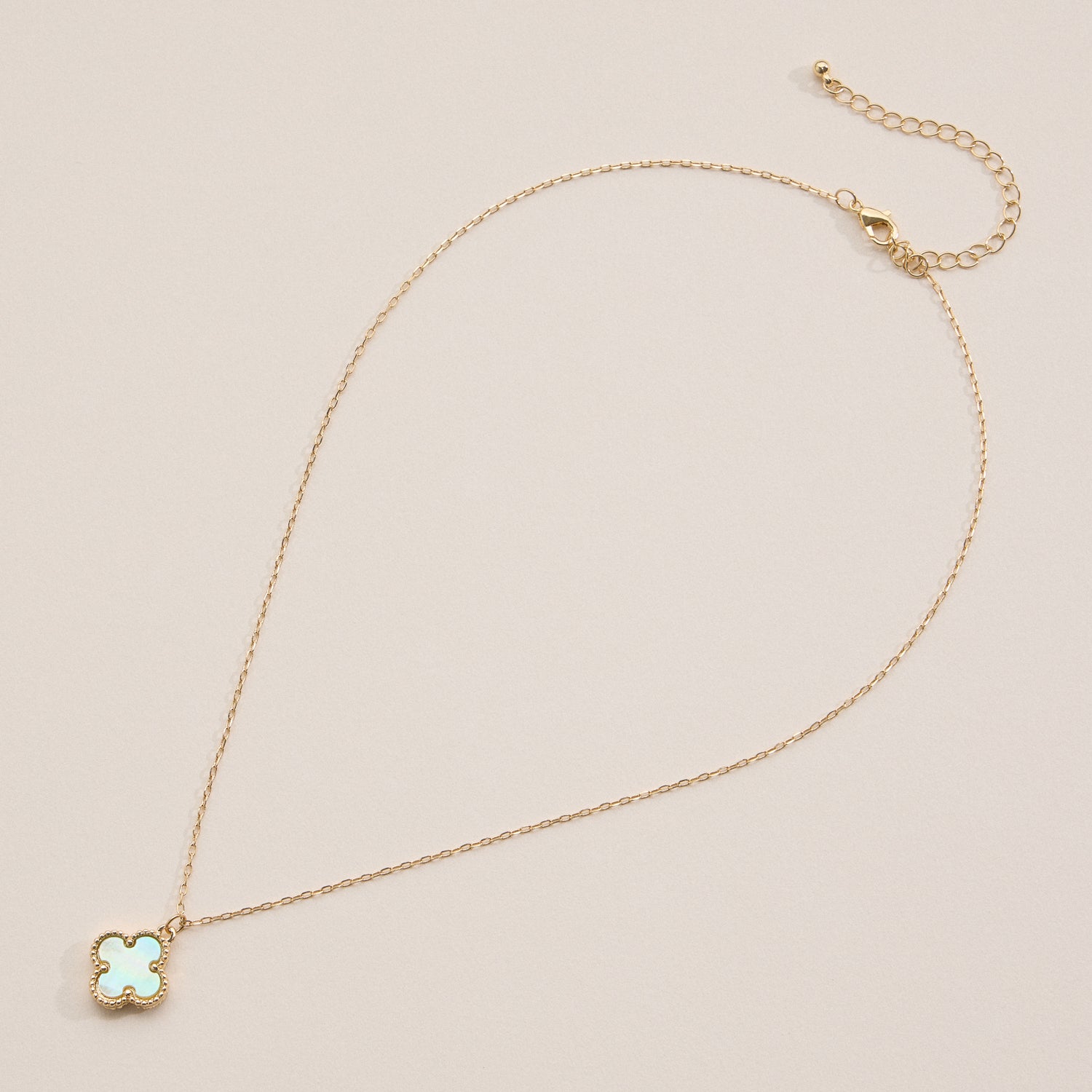 Gold Chain Necklace with Shell Pendant