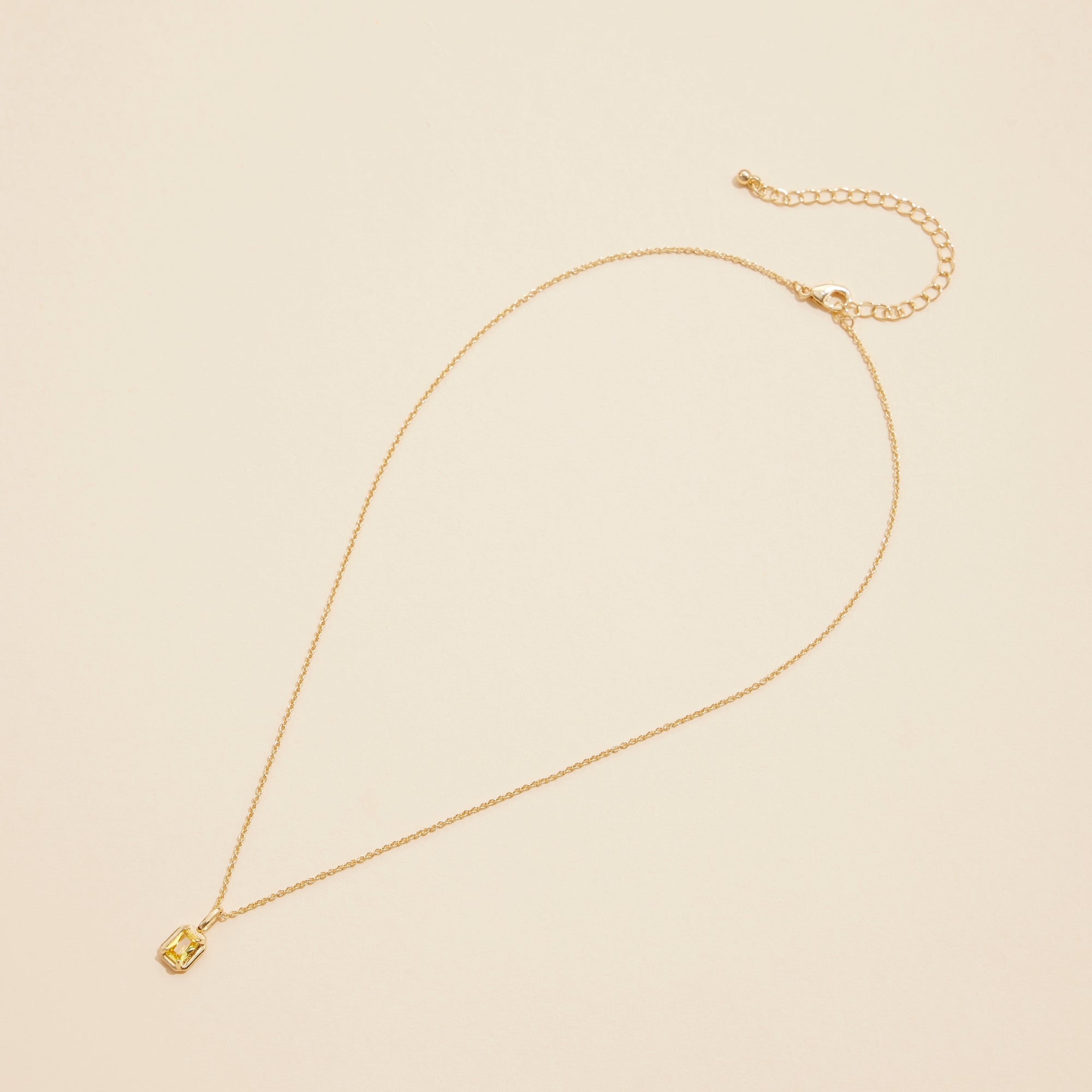 Short Necklaces with Birthstone Glass Charms