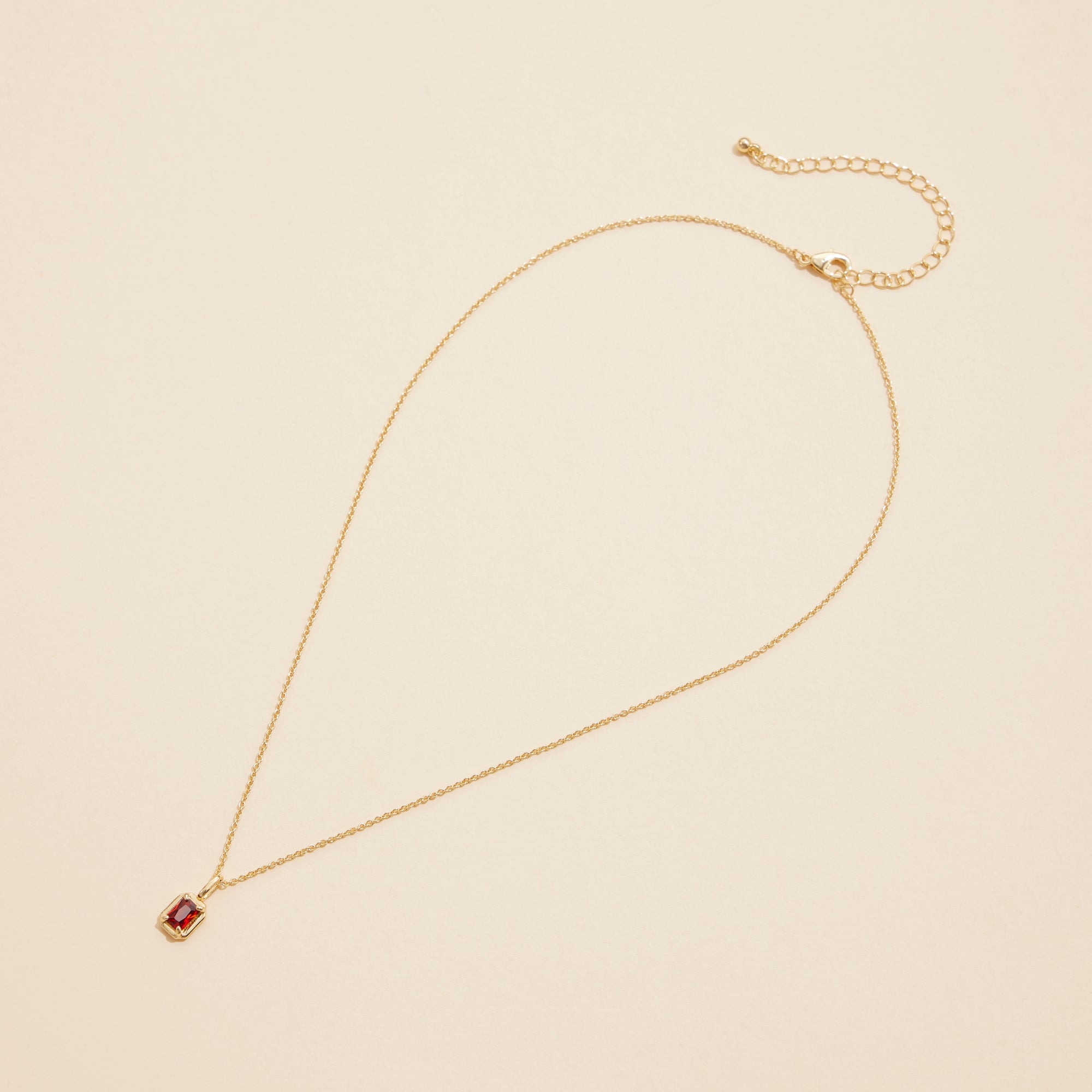 Short Necklaces with Birthstone Glass Charms