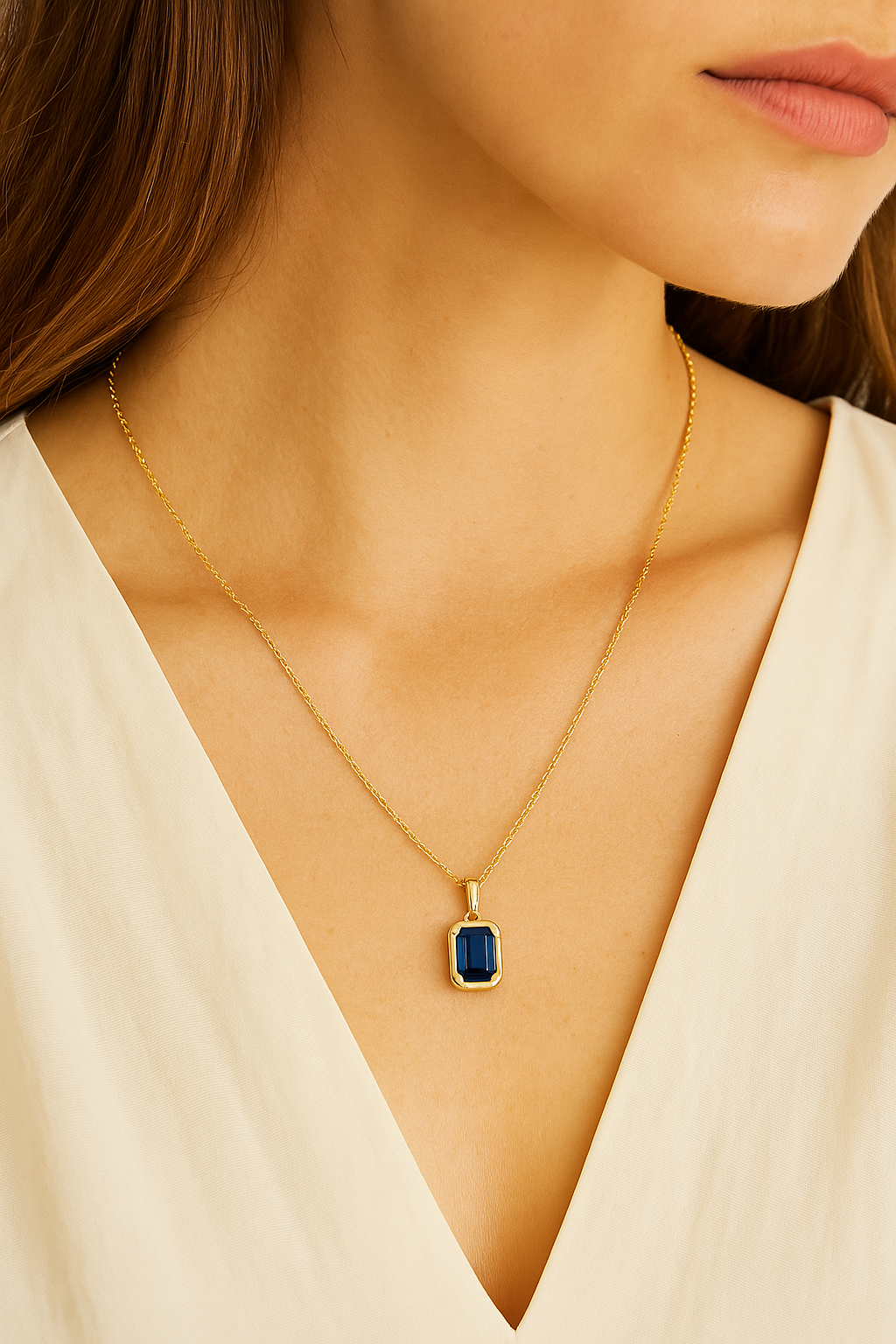 Short Necklaces with Birthstone Glass Charms