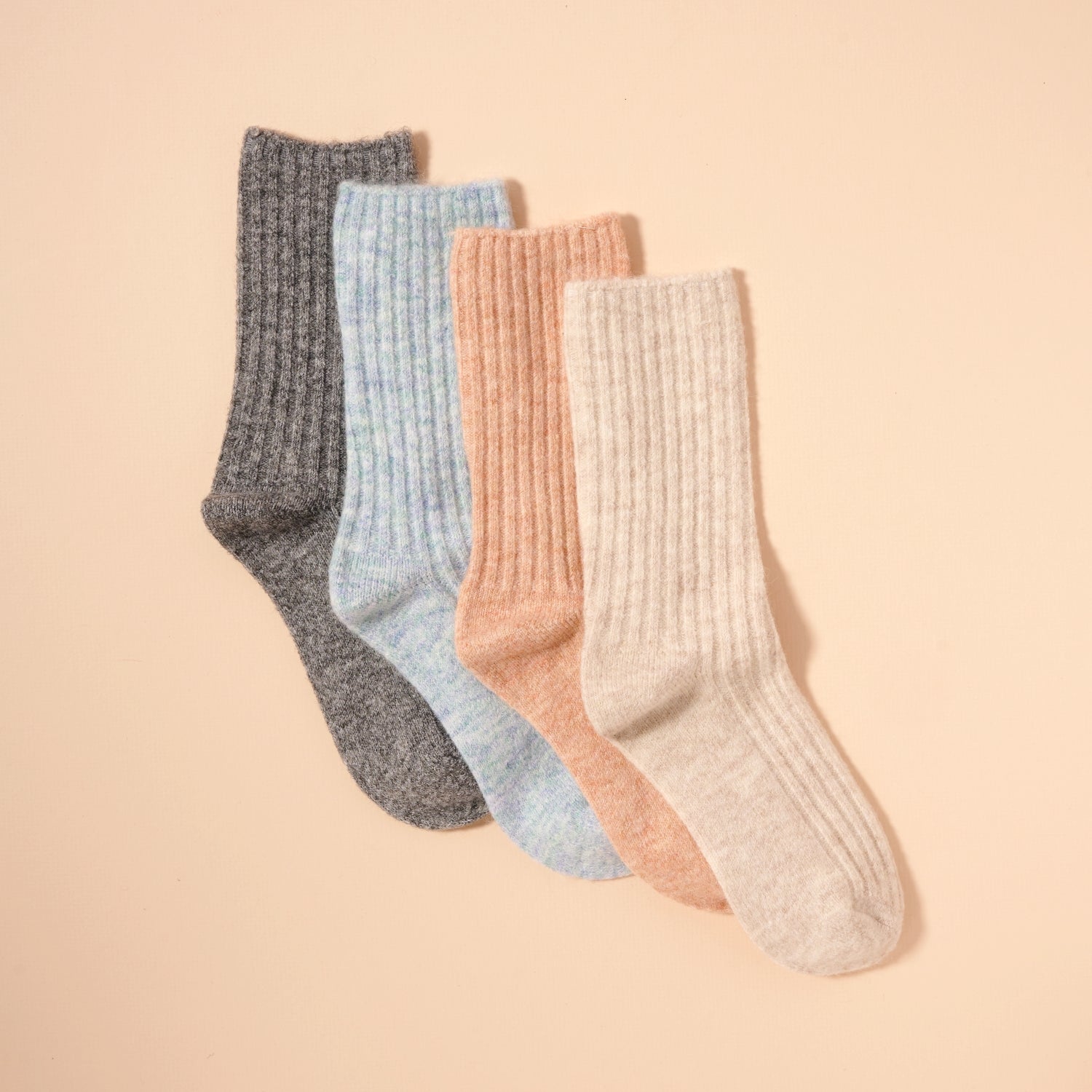 Classic Mid-Calf Socks – Assorted 4-Pack