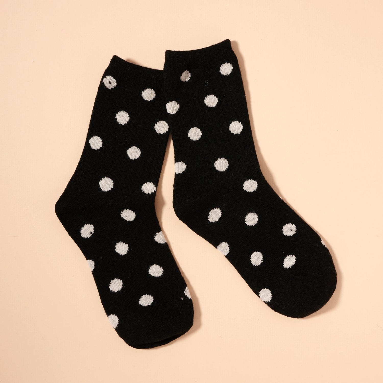 Classic Polka Dot Mid-Calf Socks – Assorted 4-Pack