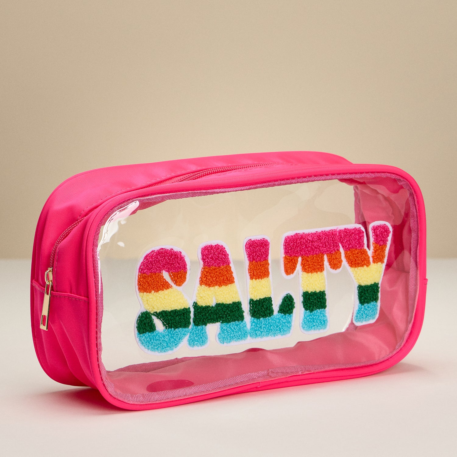 Elegant Clear PVC Bag with Bride or Salty Lettering