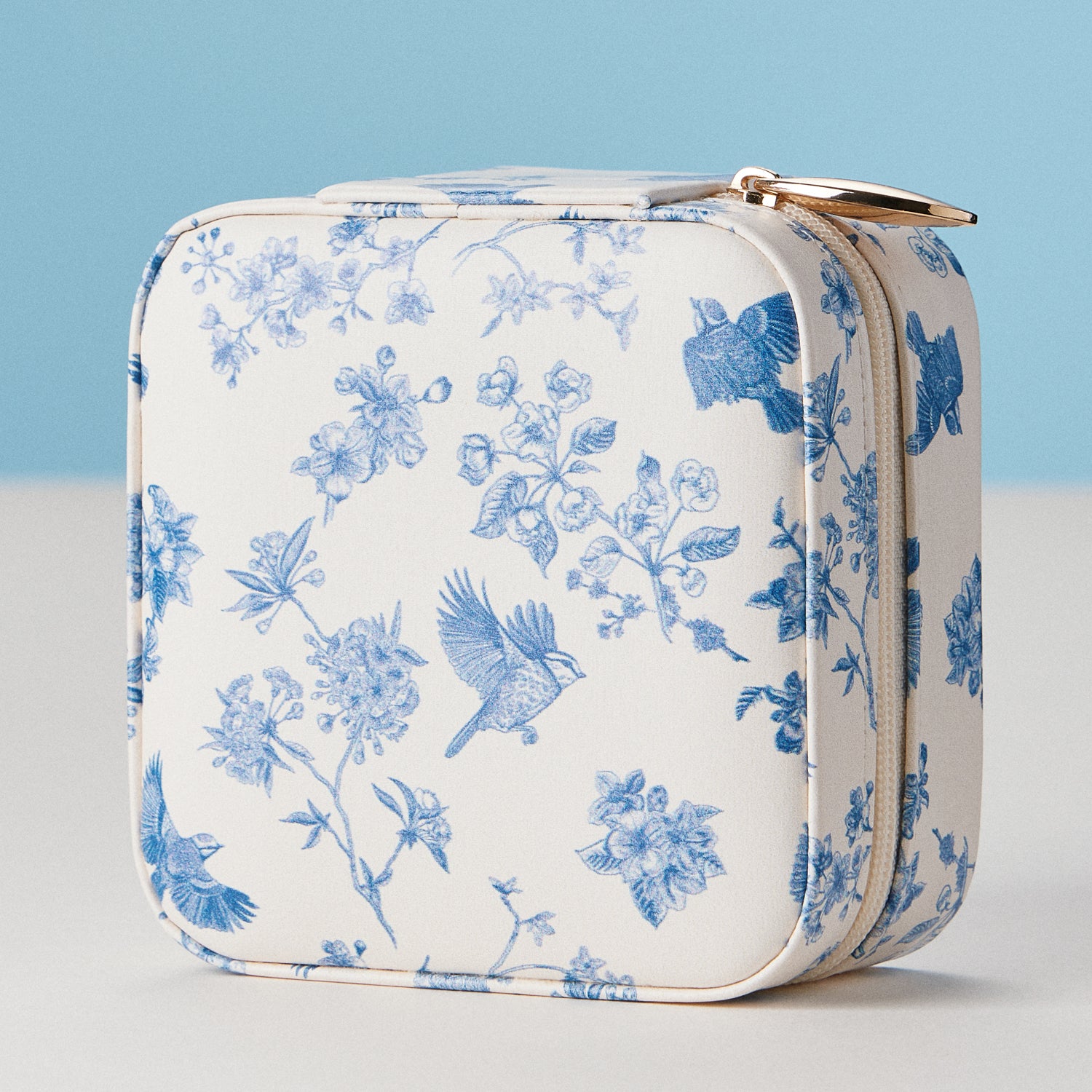 Faux Leather Novelty Print Travel Jewelry Box