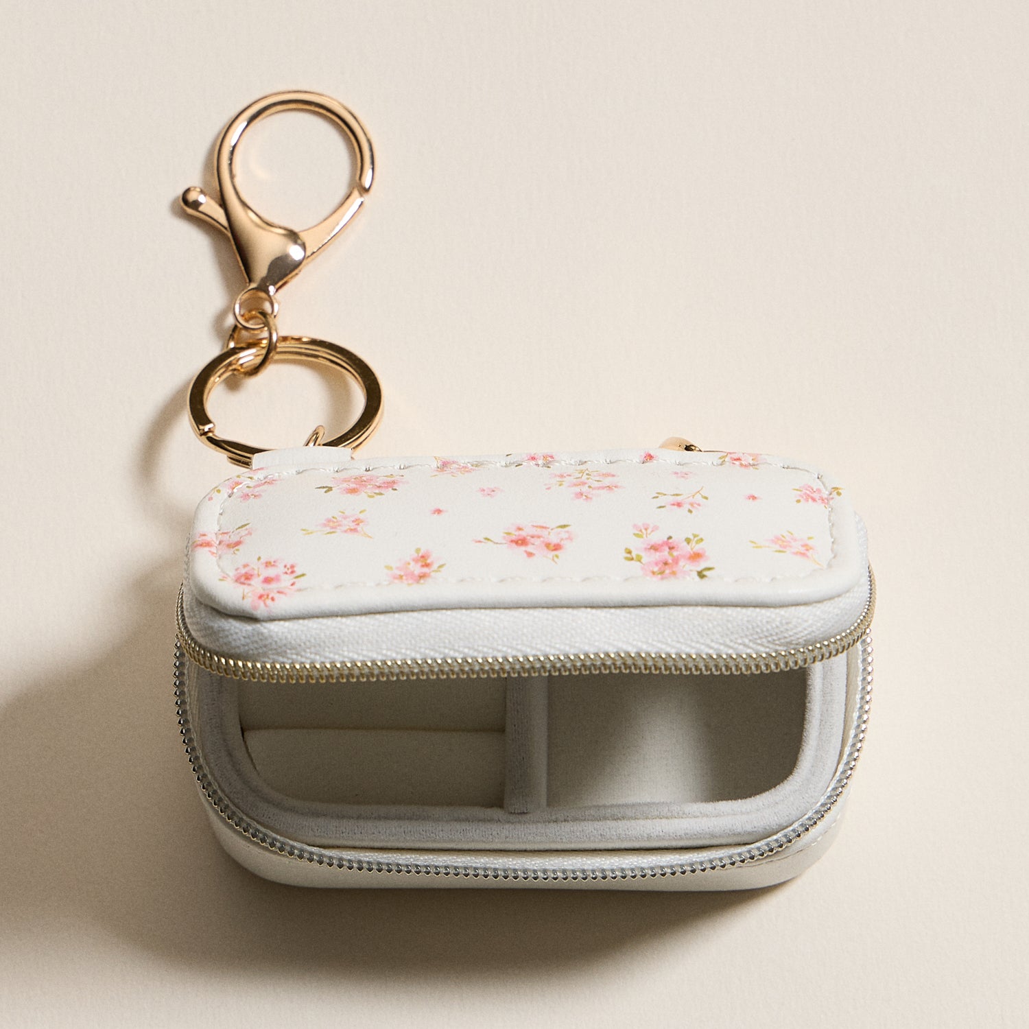 Jewelry Box Bag Charm Collection With Soft Vegan Leather and Zipper | Keychain