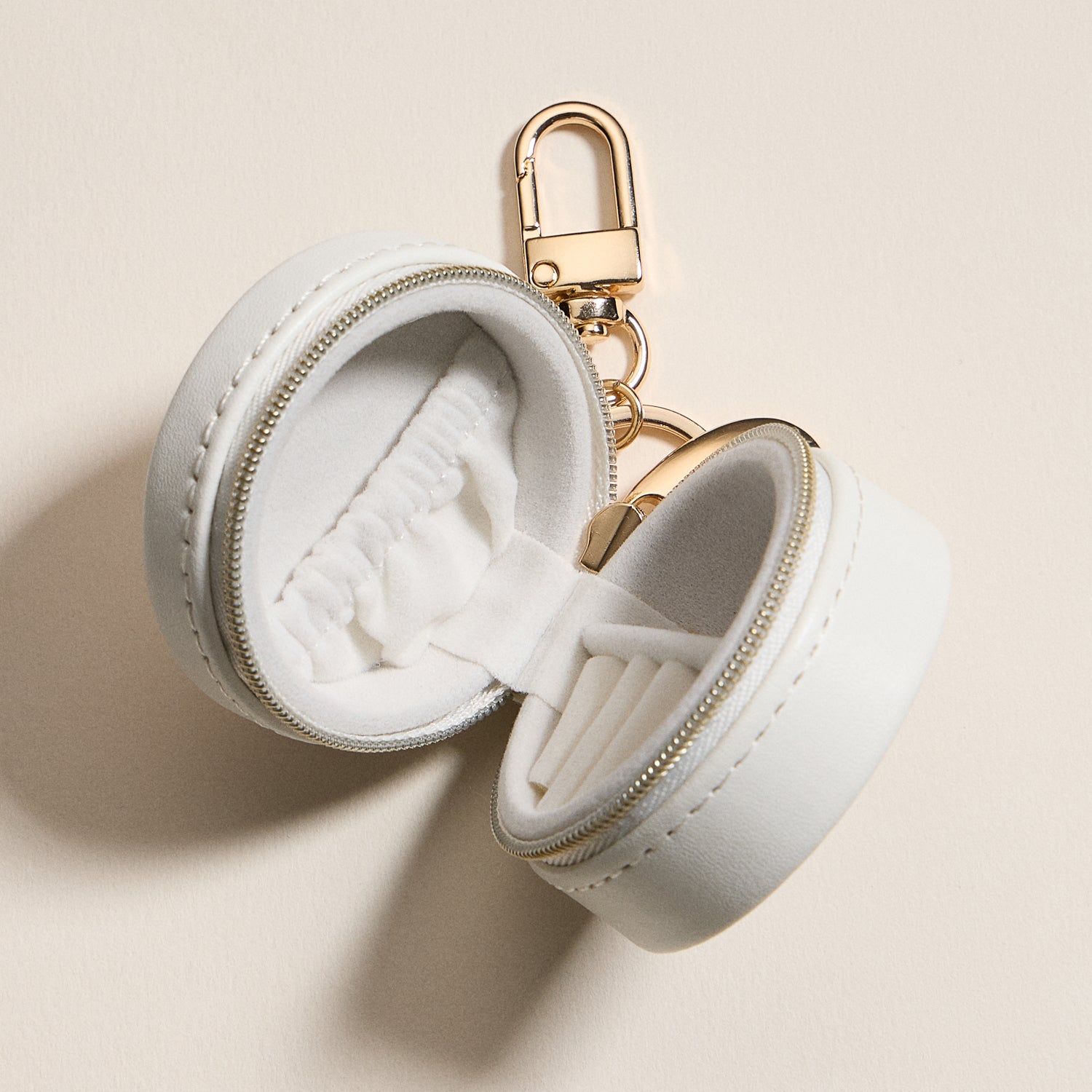 Jewelry Box Bag Charm Collection With Soft Vegan Leather and Zipper | Keychain