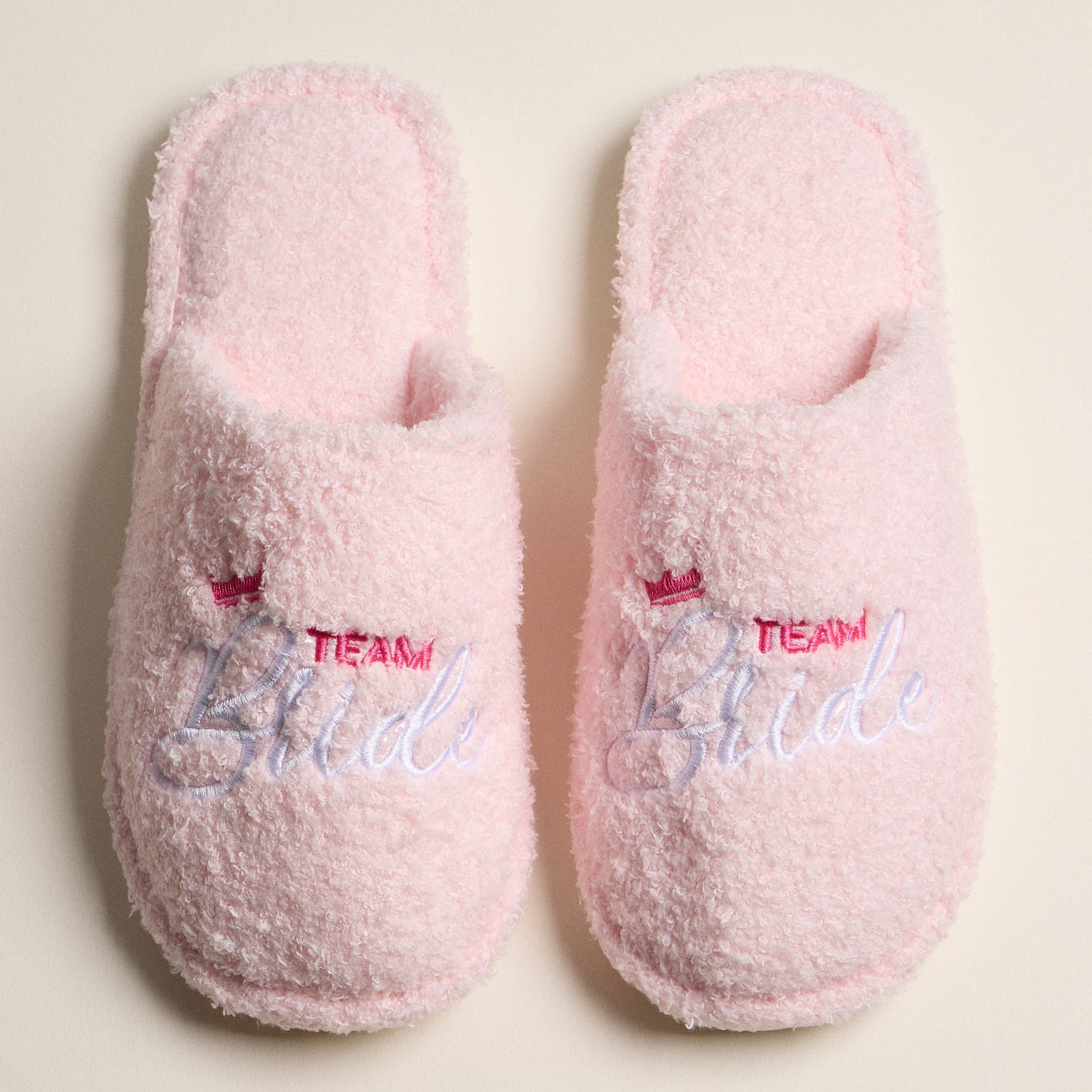 Chic Team Bride Fuzzy Slippers